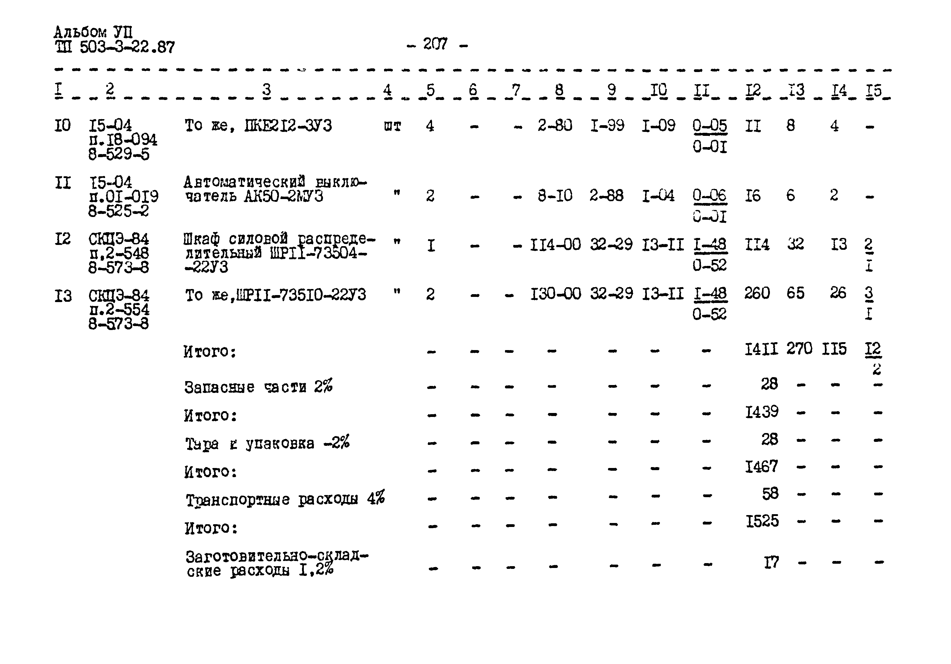 Типовой проект 503-3-22.87