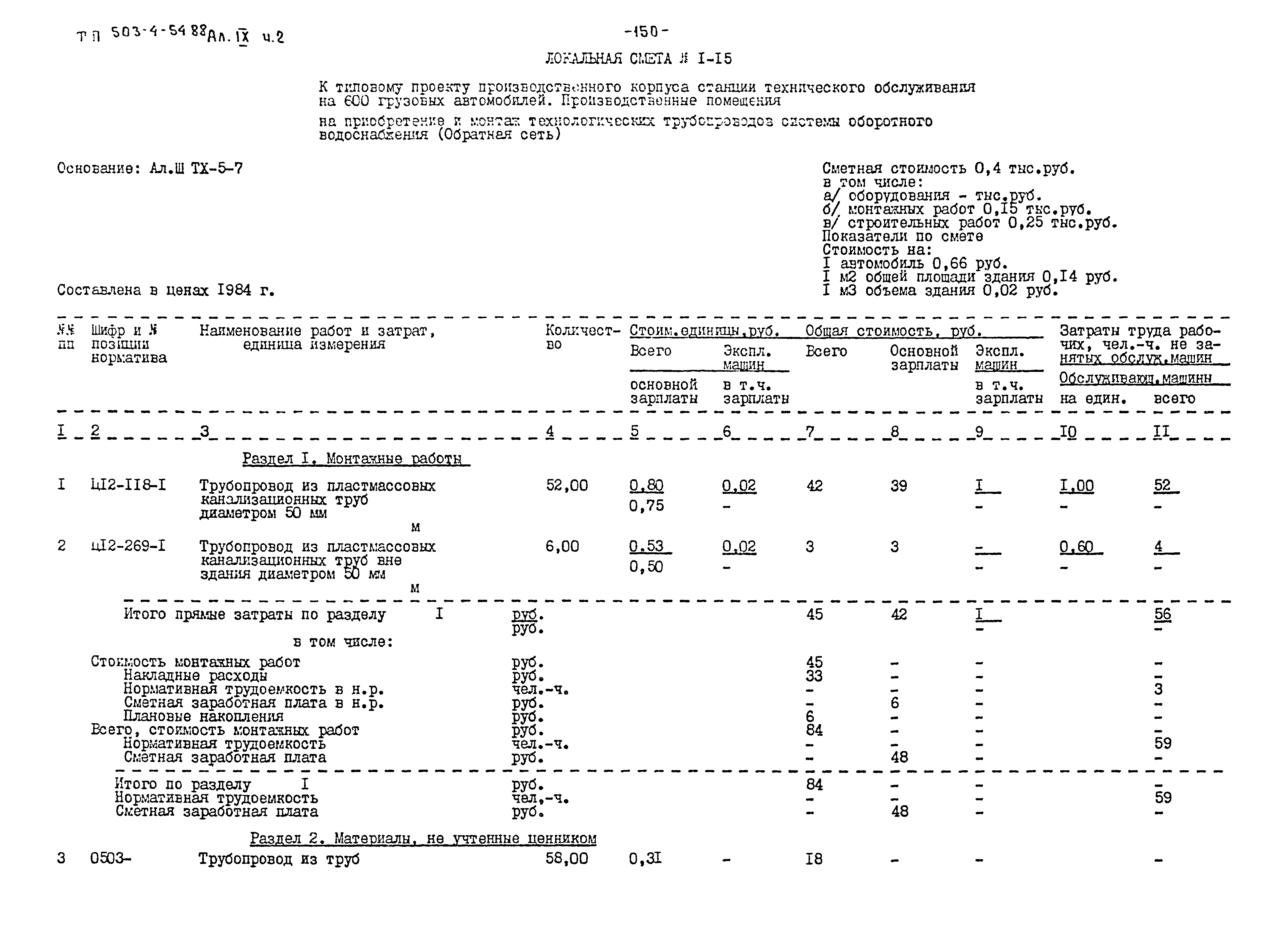 Типовой проект 503-4-54.88