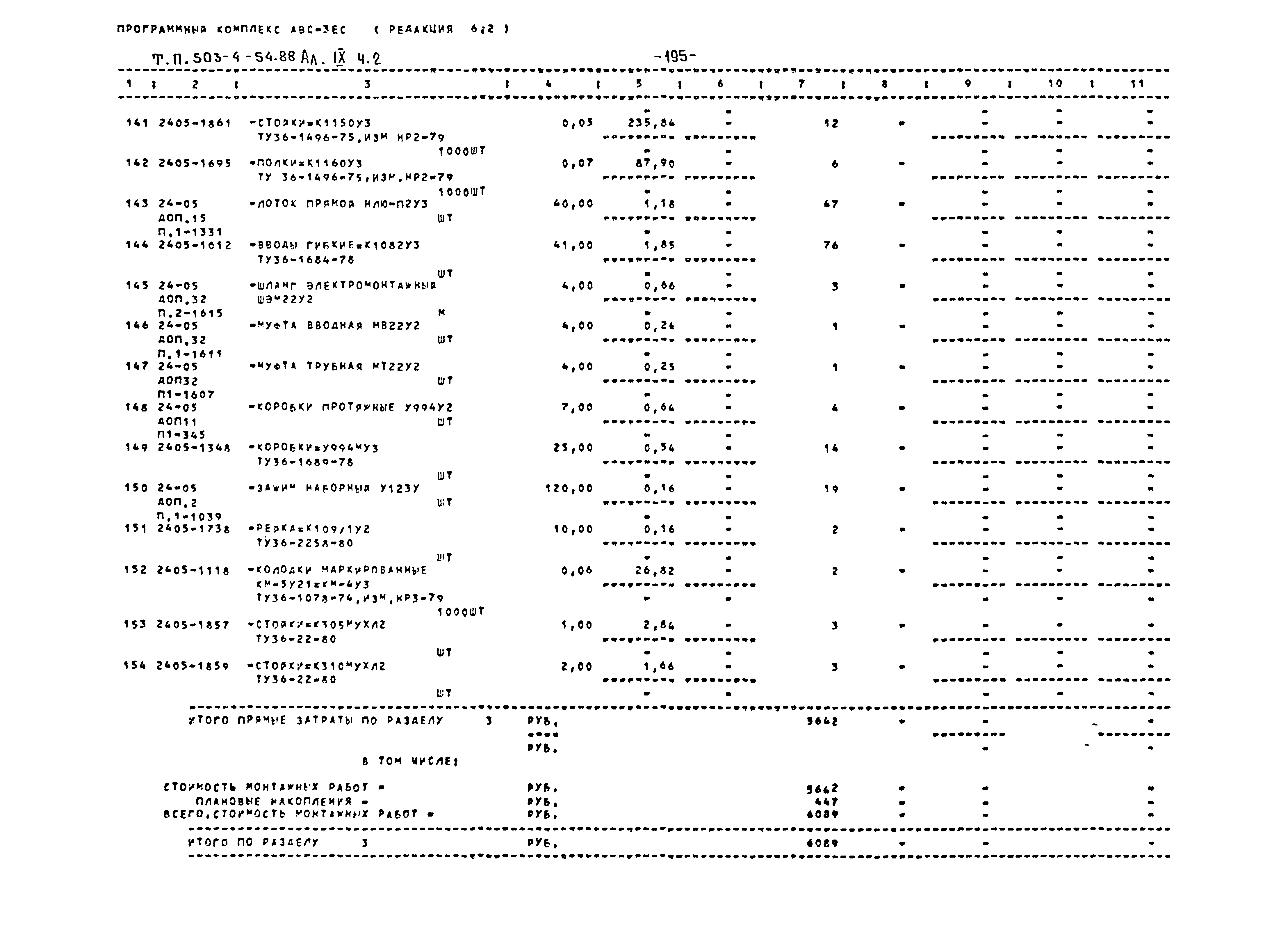 Типовой проект 503-4-54.88