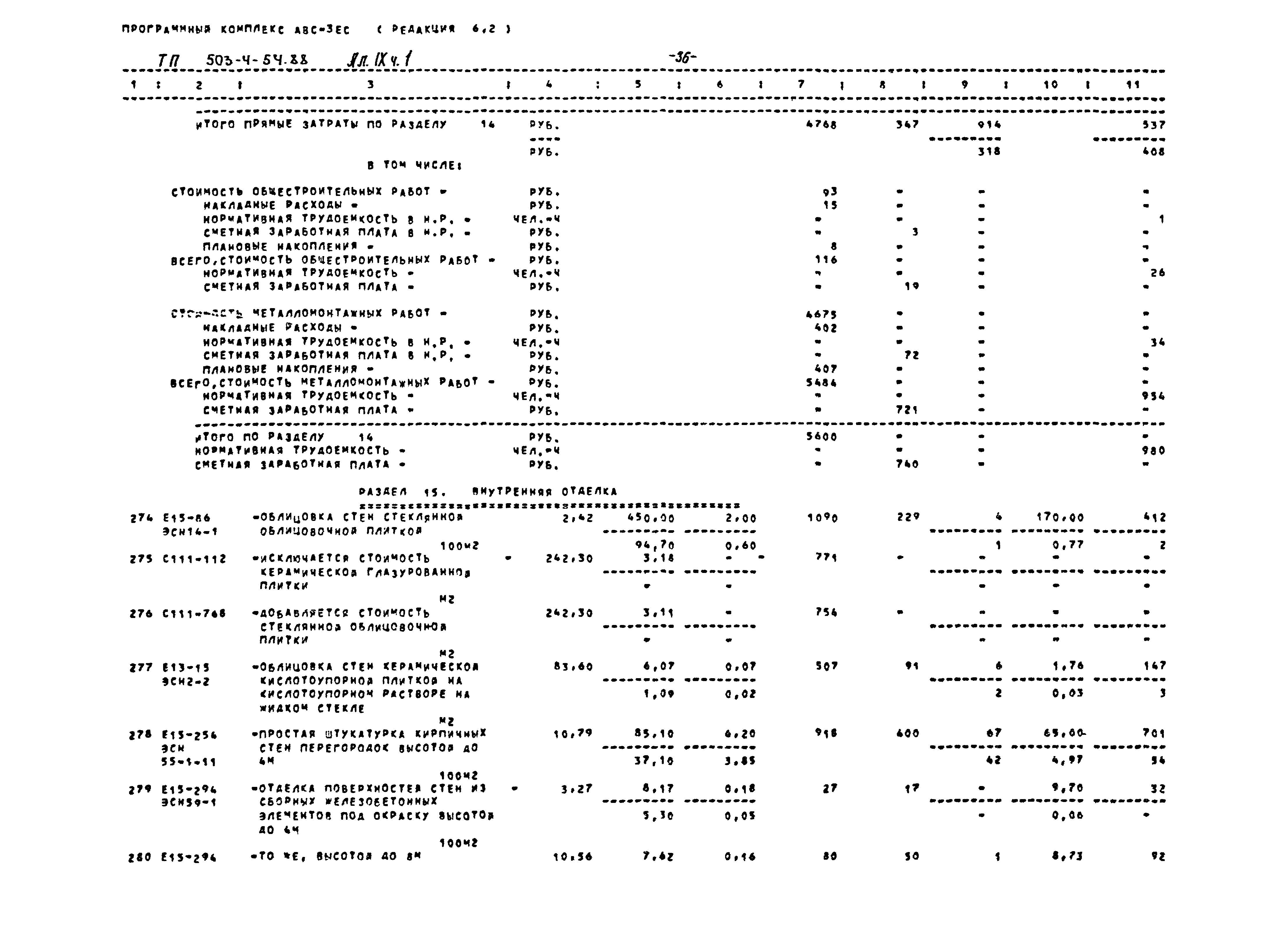 Типовой проект 503-4-54.88