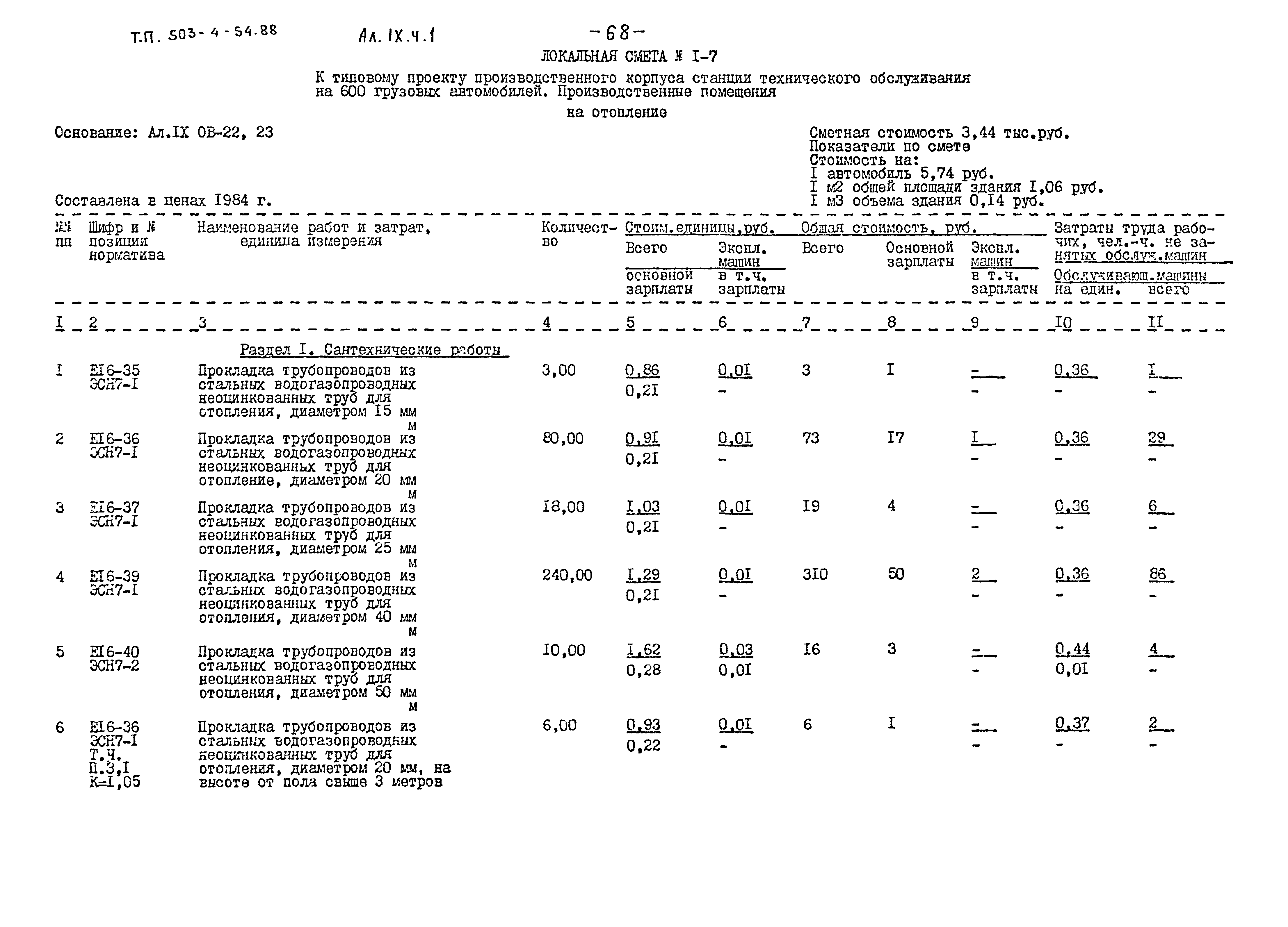 Типовой проект 503-4-54.88