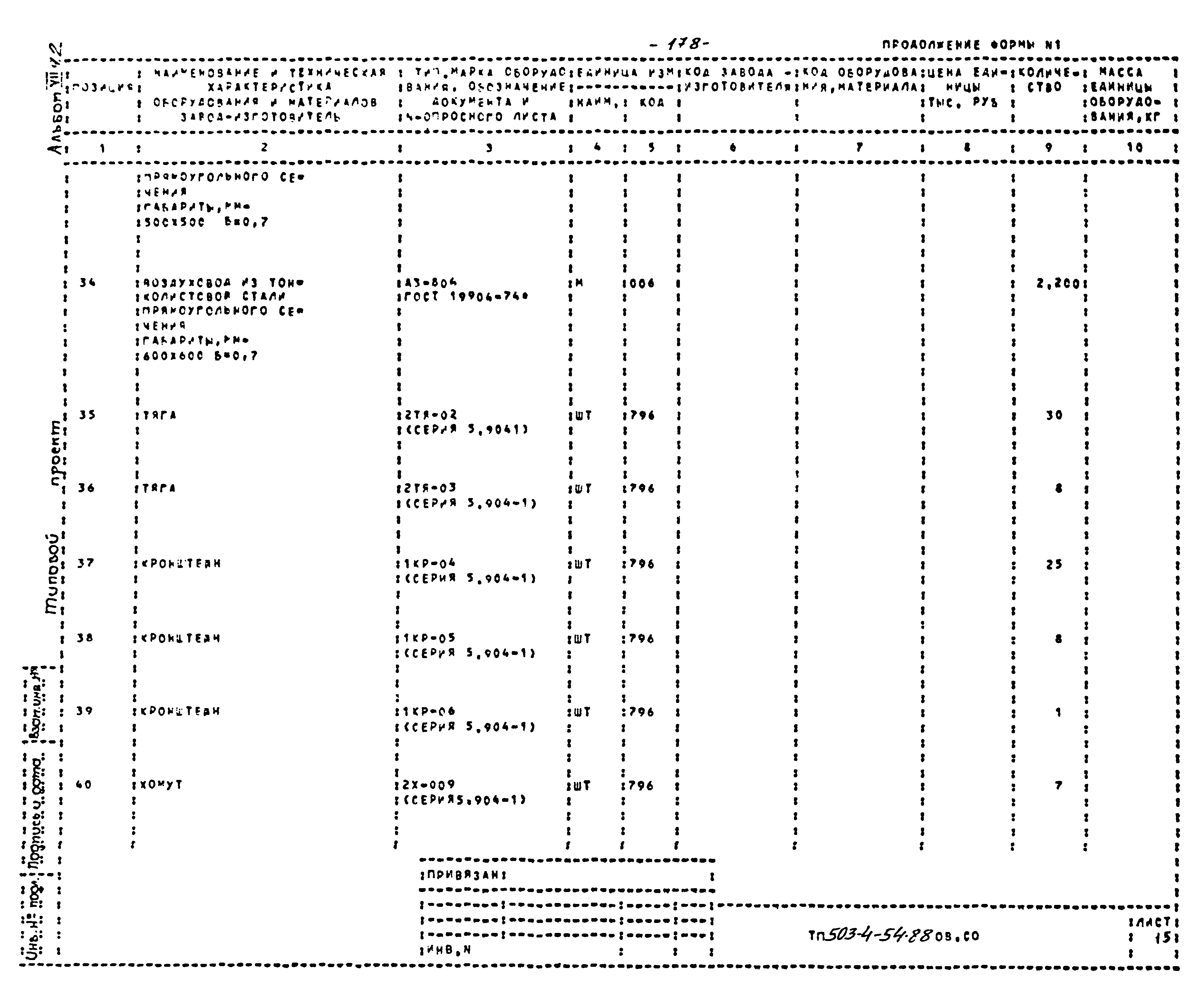 Типовой проект 503-4-54.88