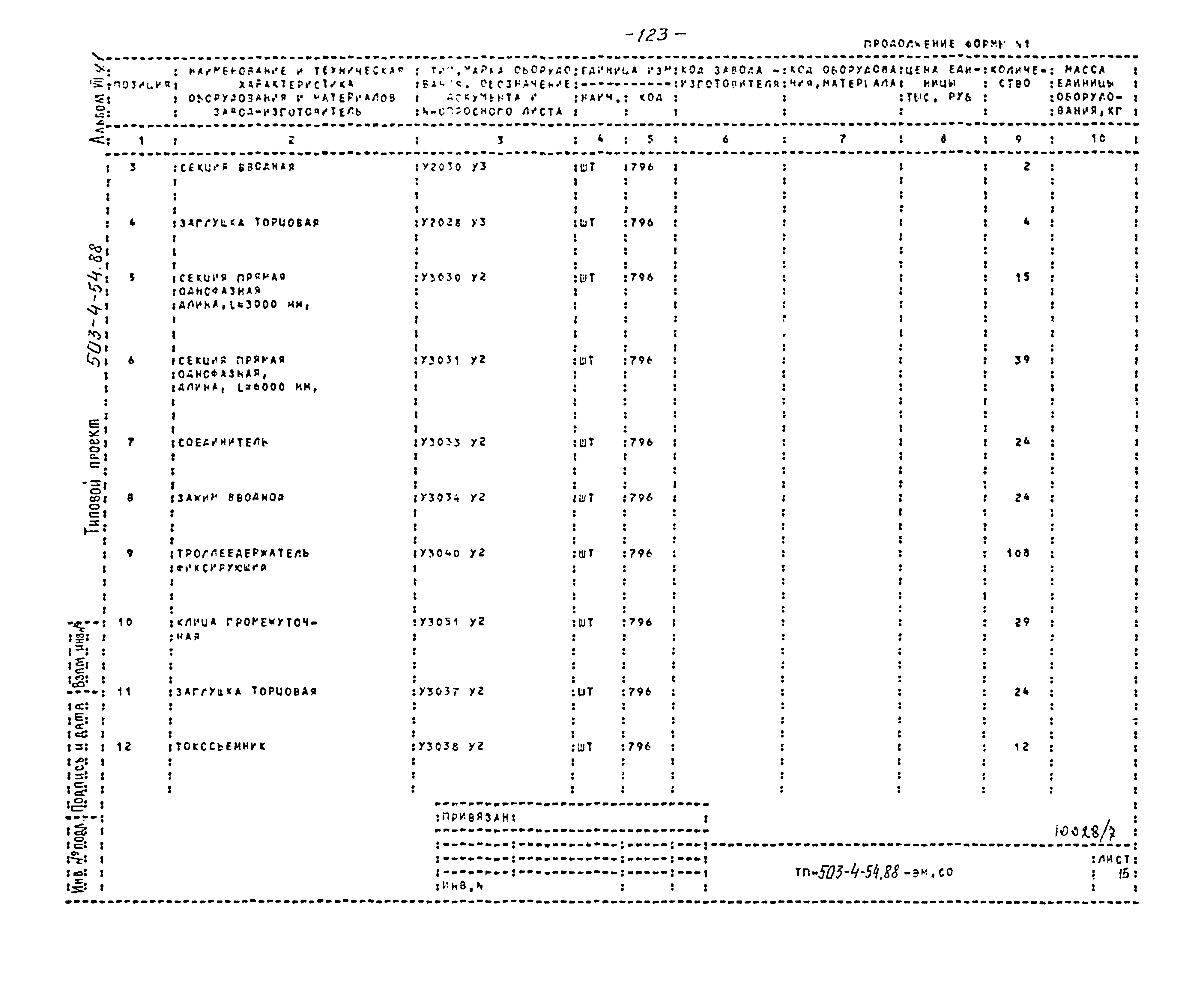 Типовой проект 503-4-54.88