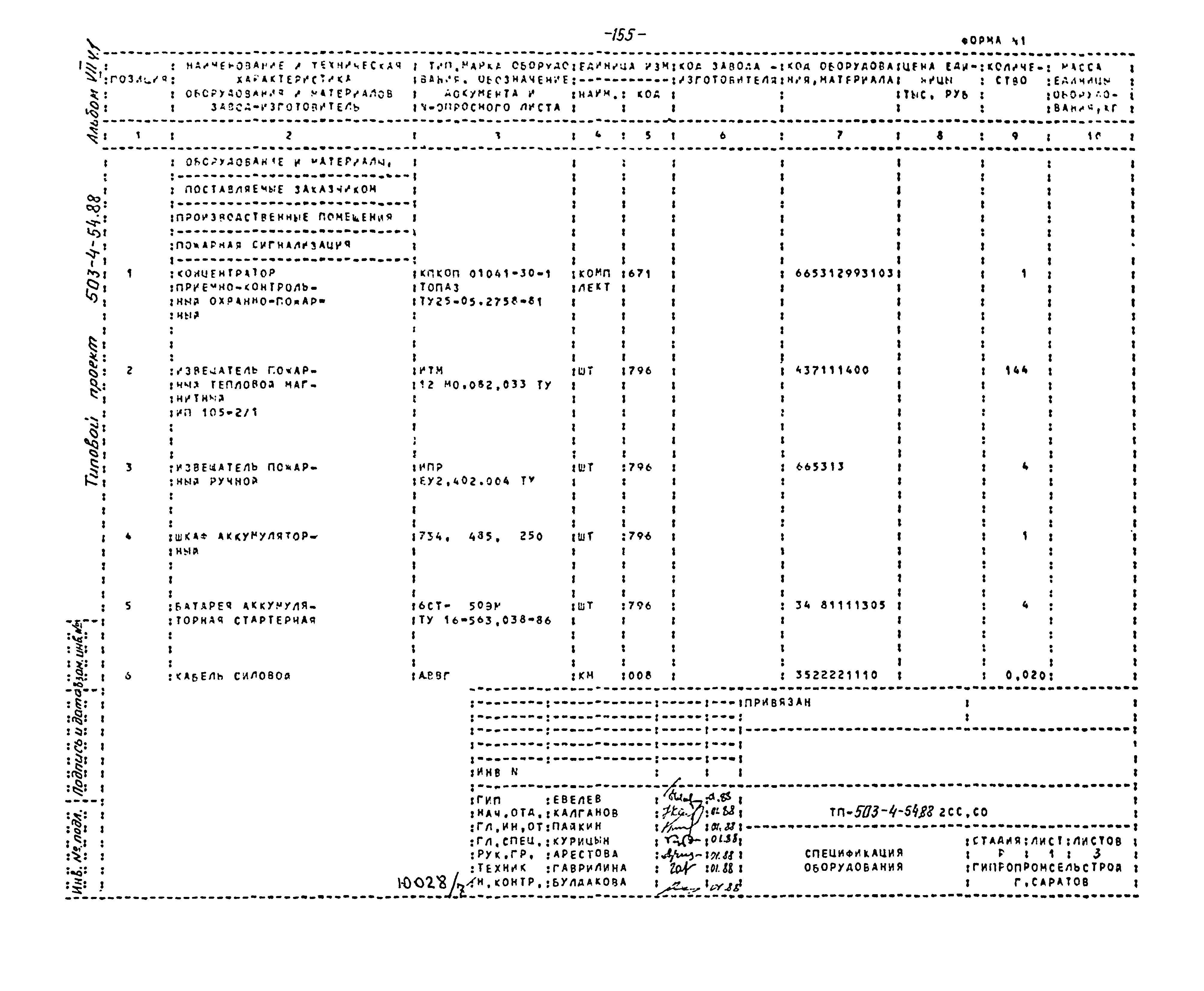 Типовой проект 503-4-54.88