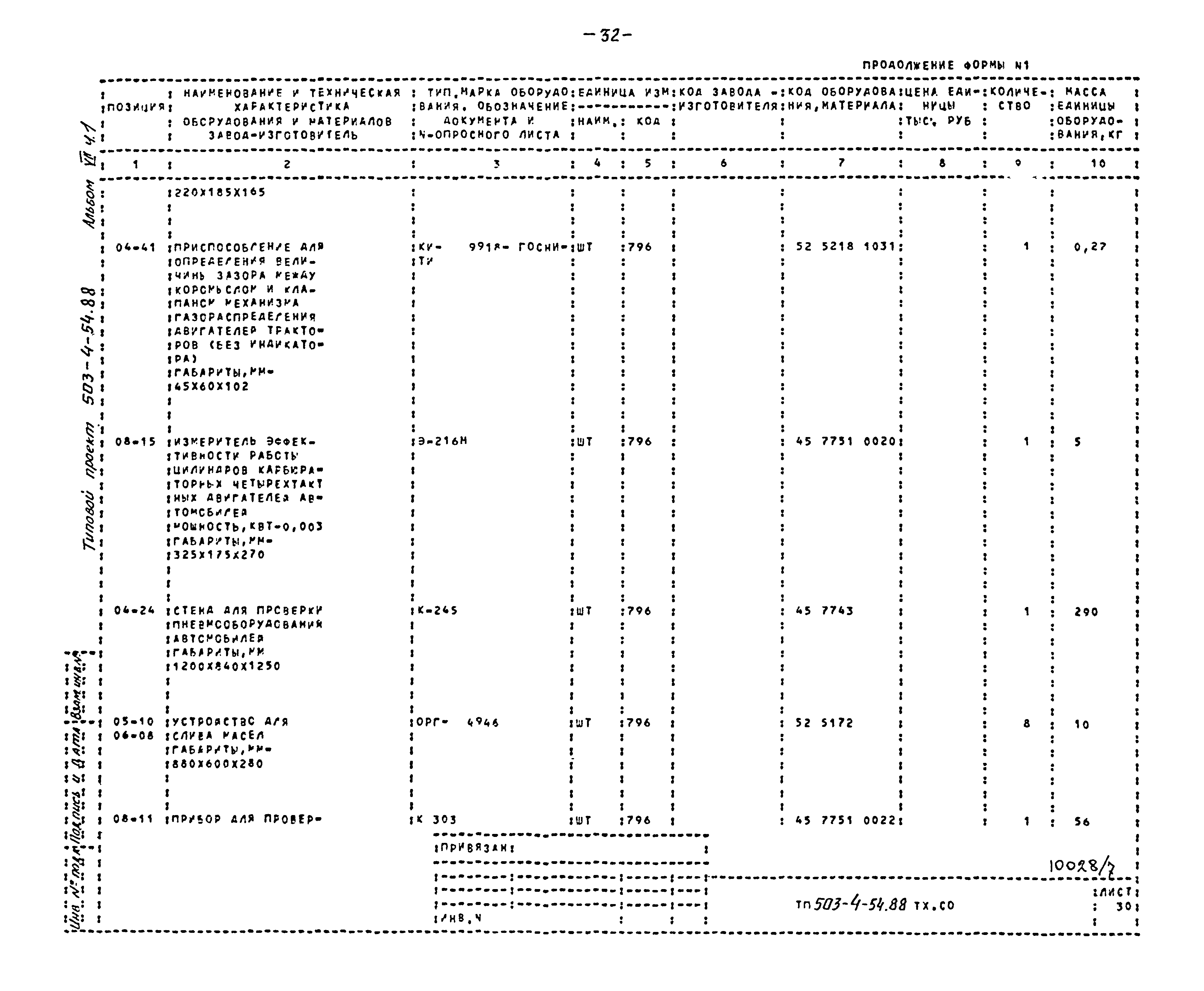 Типовой проект 503-4-54.88