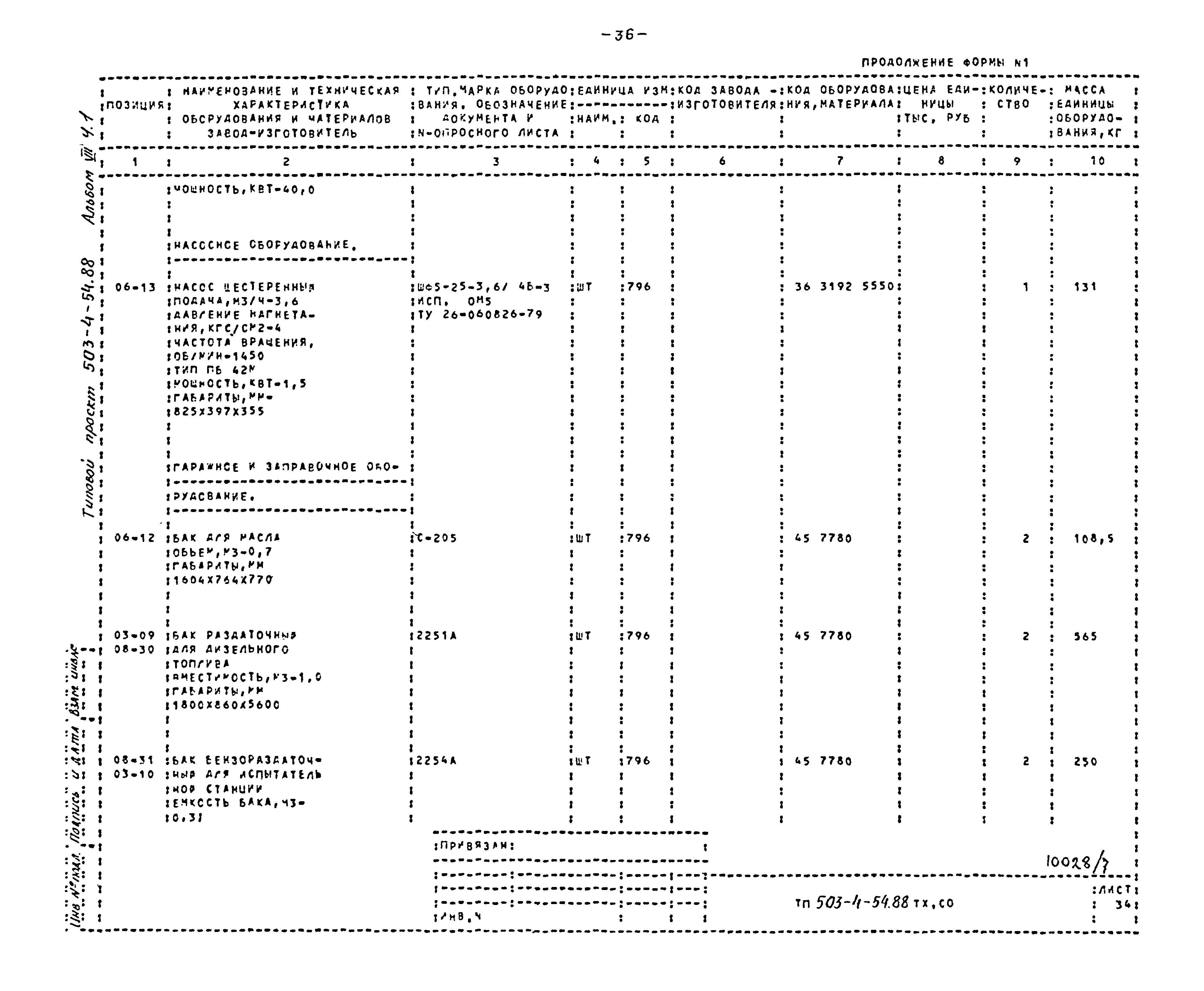 Типовой проект 503-4-54.88