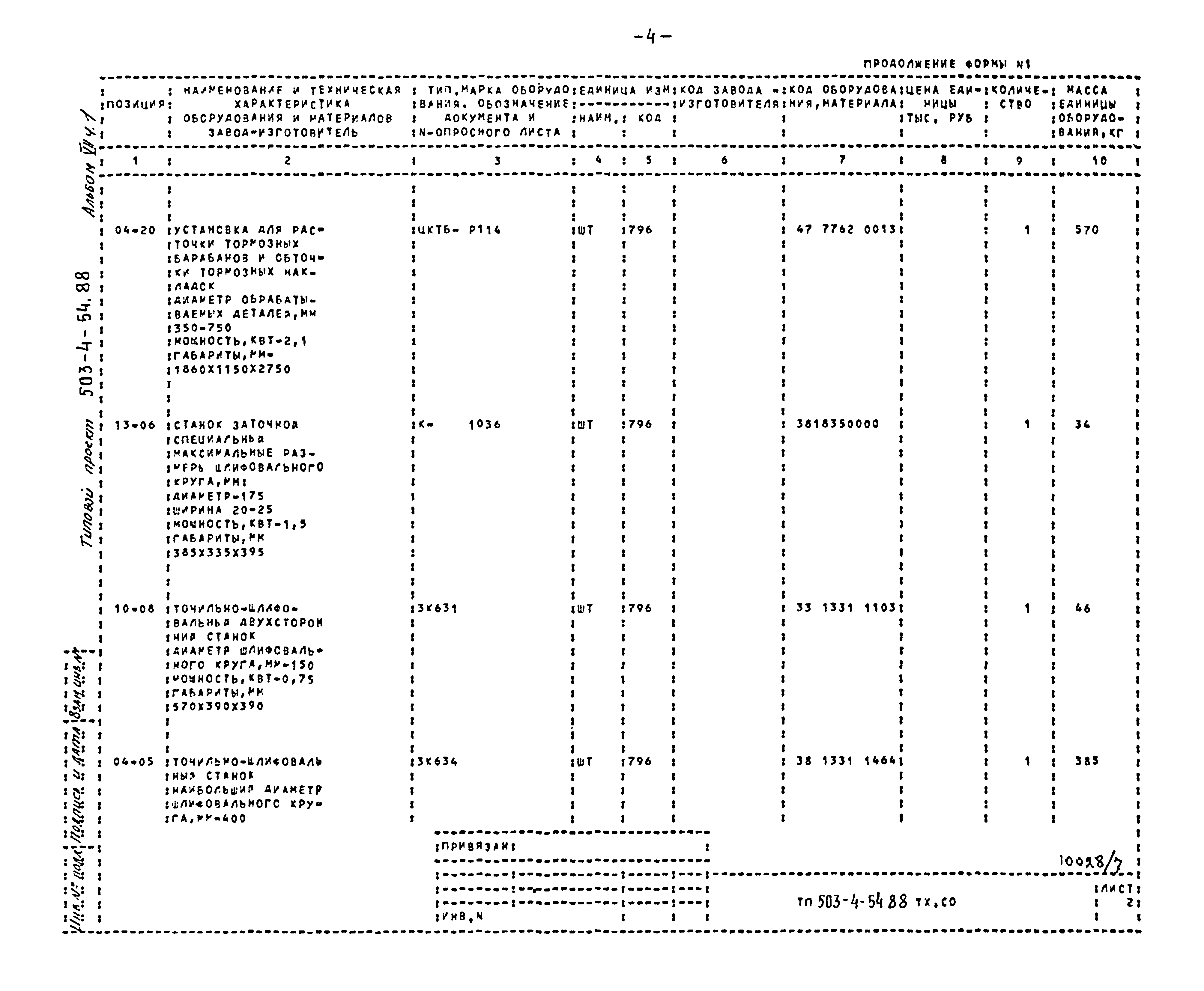 Типовой проект 503-4-54.88