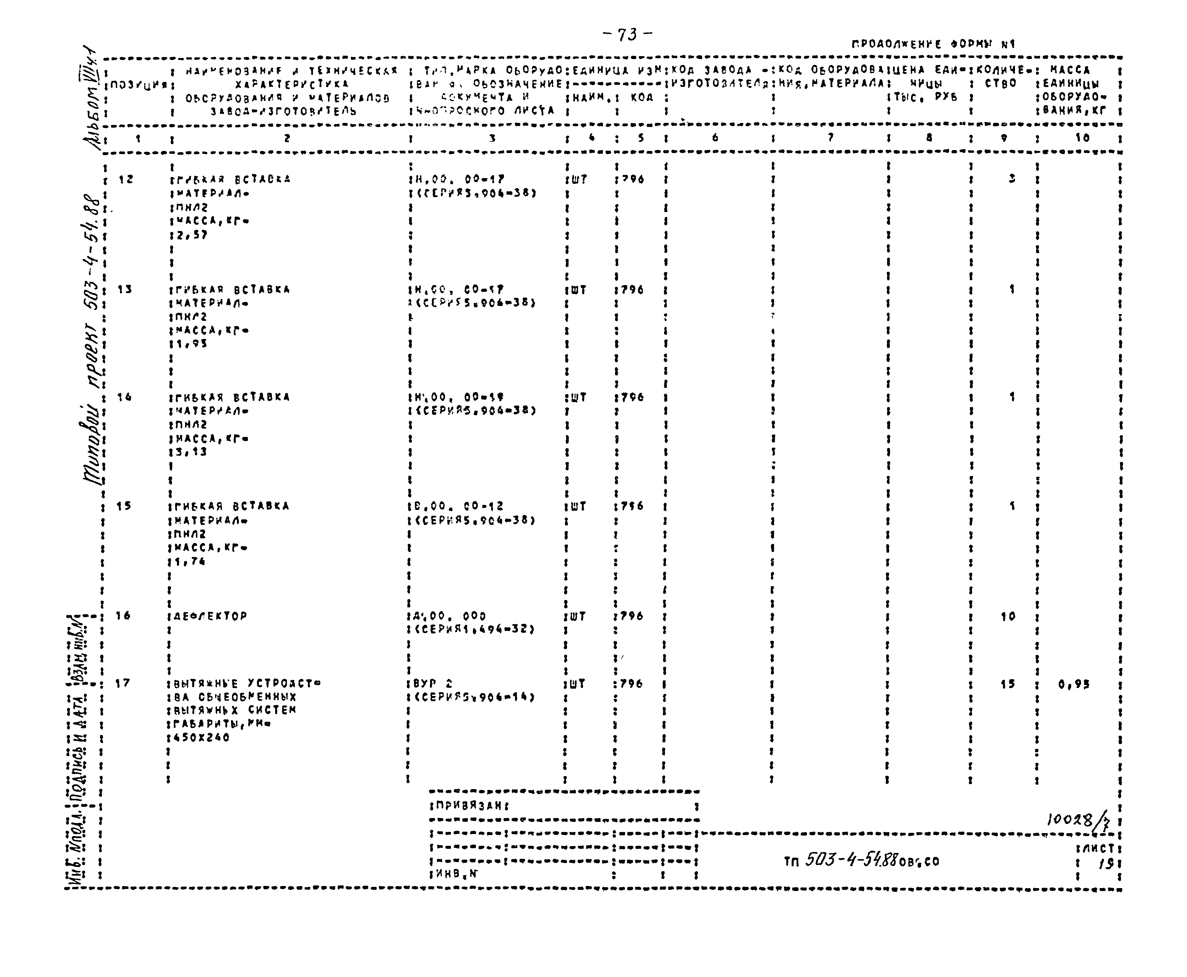 Типовой проект 503-4-54.88