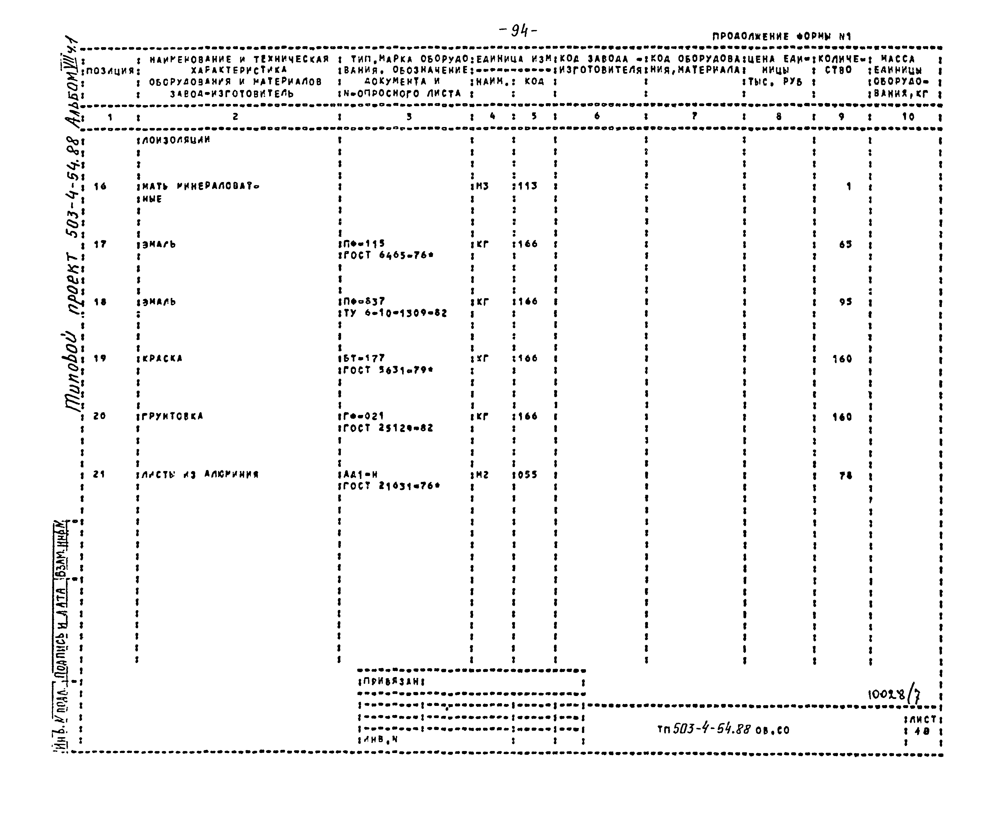 Типовой проект 503-4-54.88