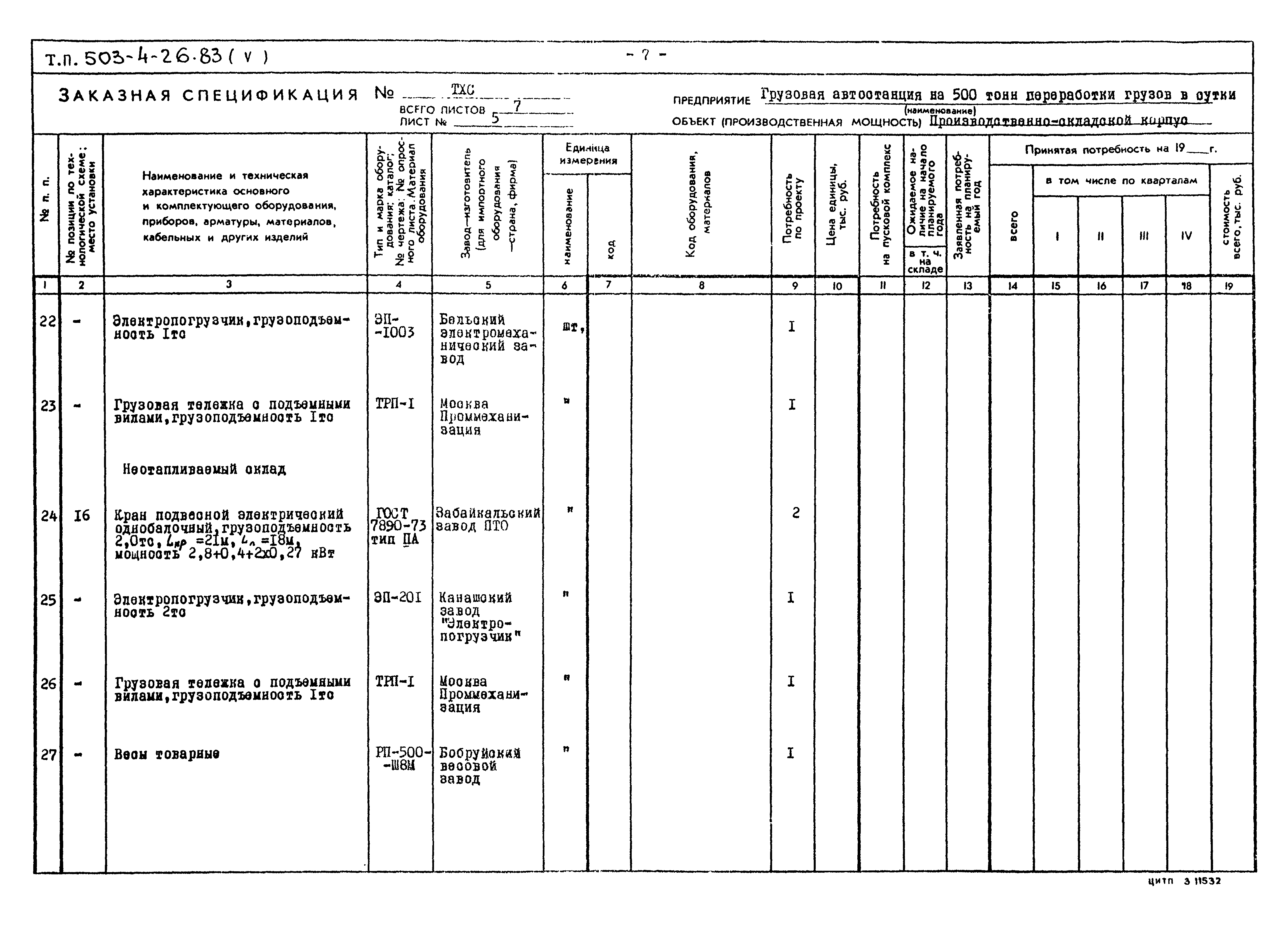 Типовой проект 503-4-26.83