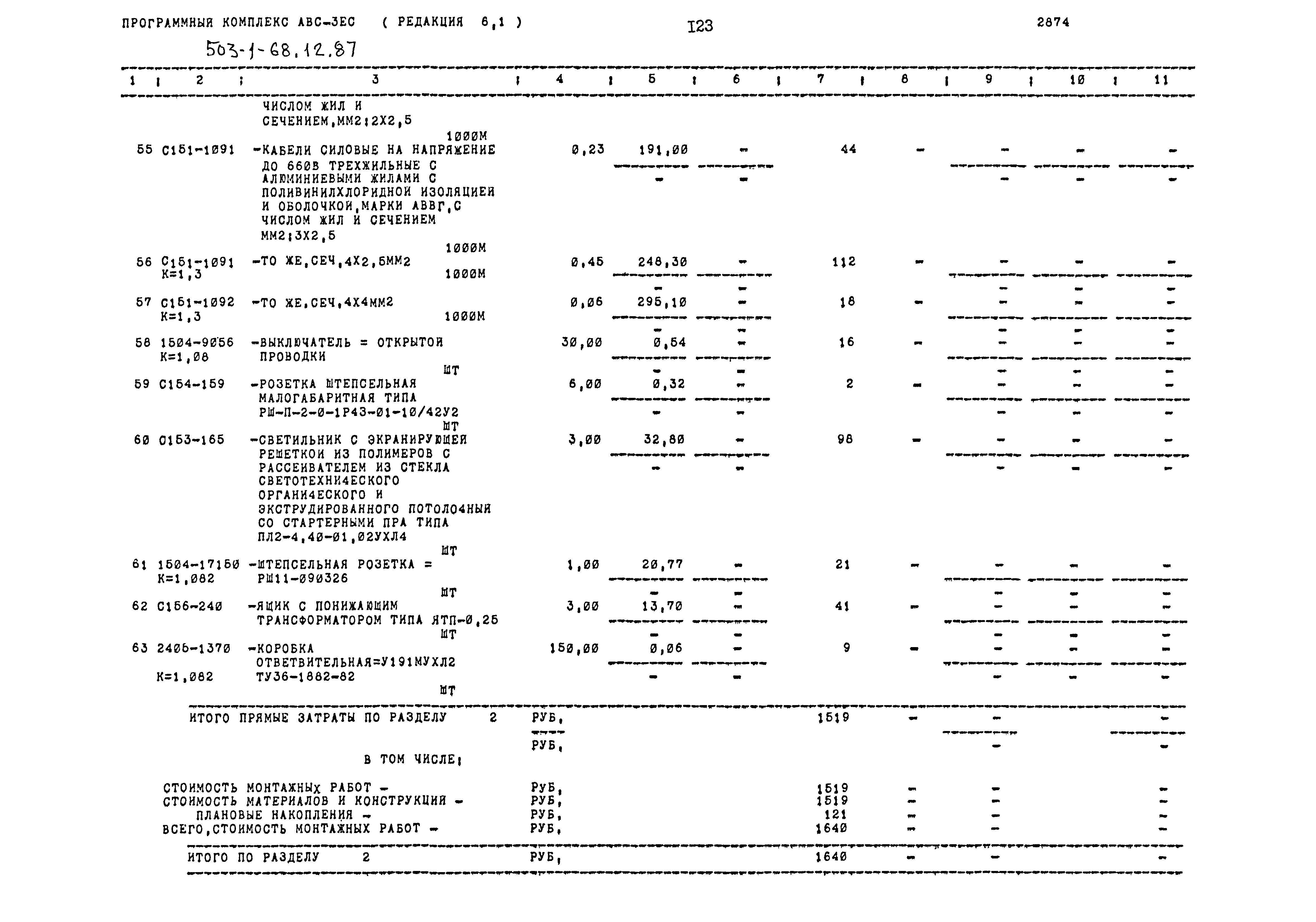 Типовой проект 503-1-68.12.87