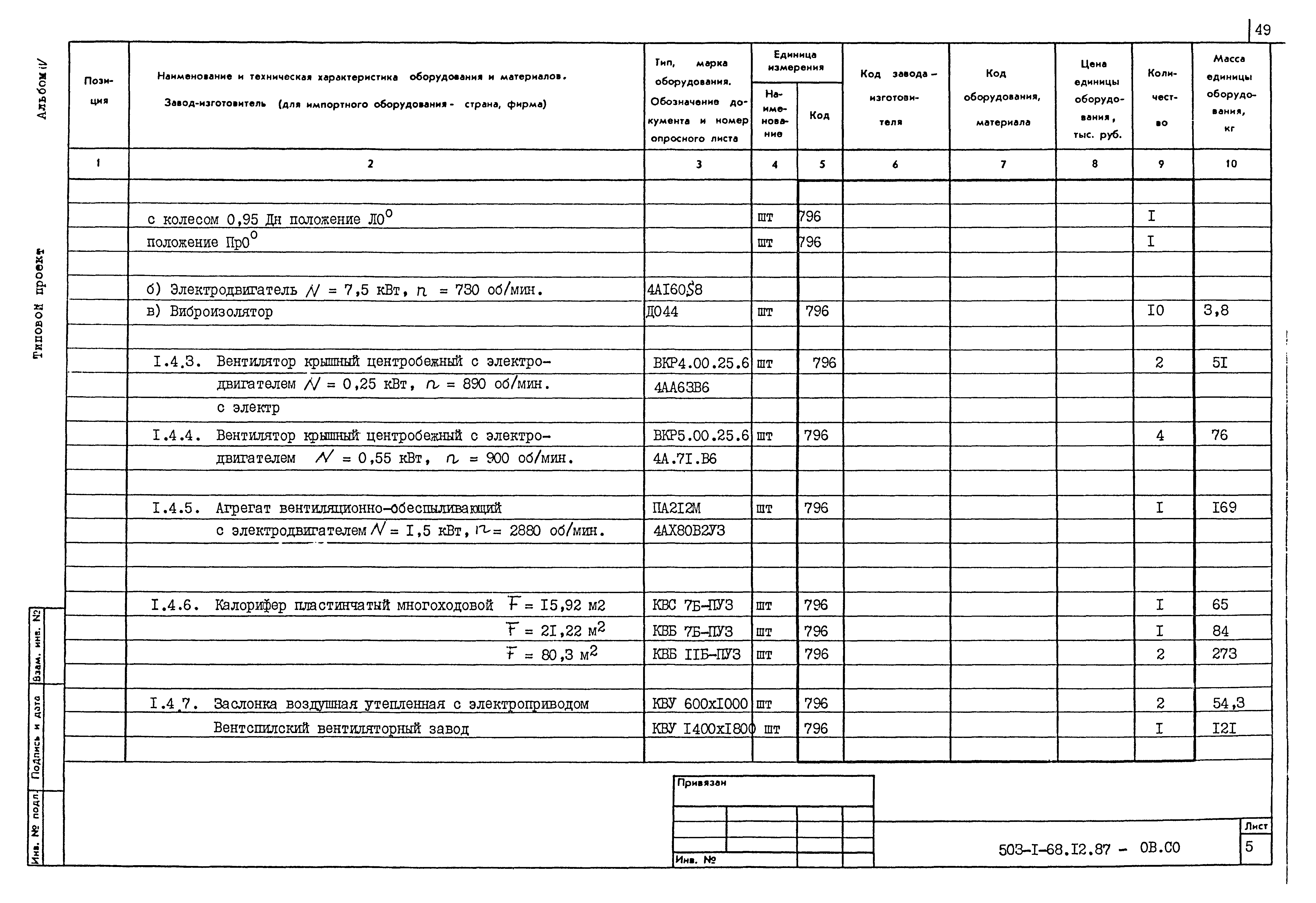 Типовой проект 503-1-68.12.87