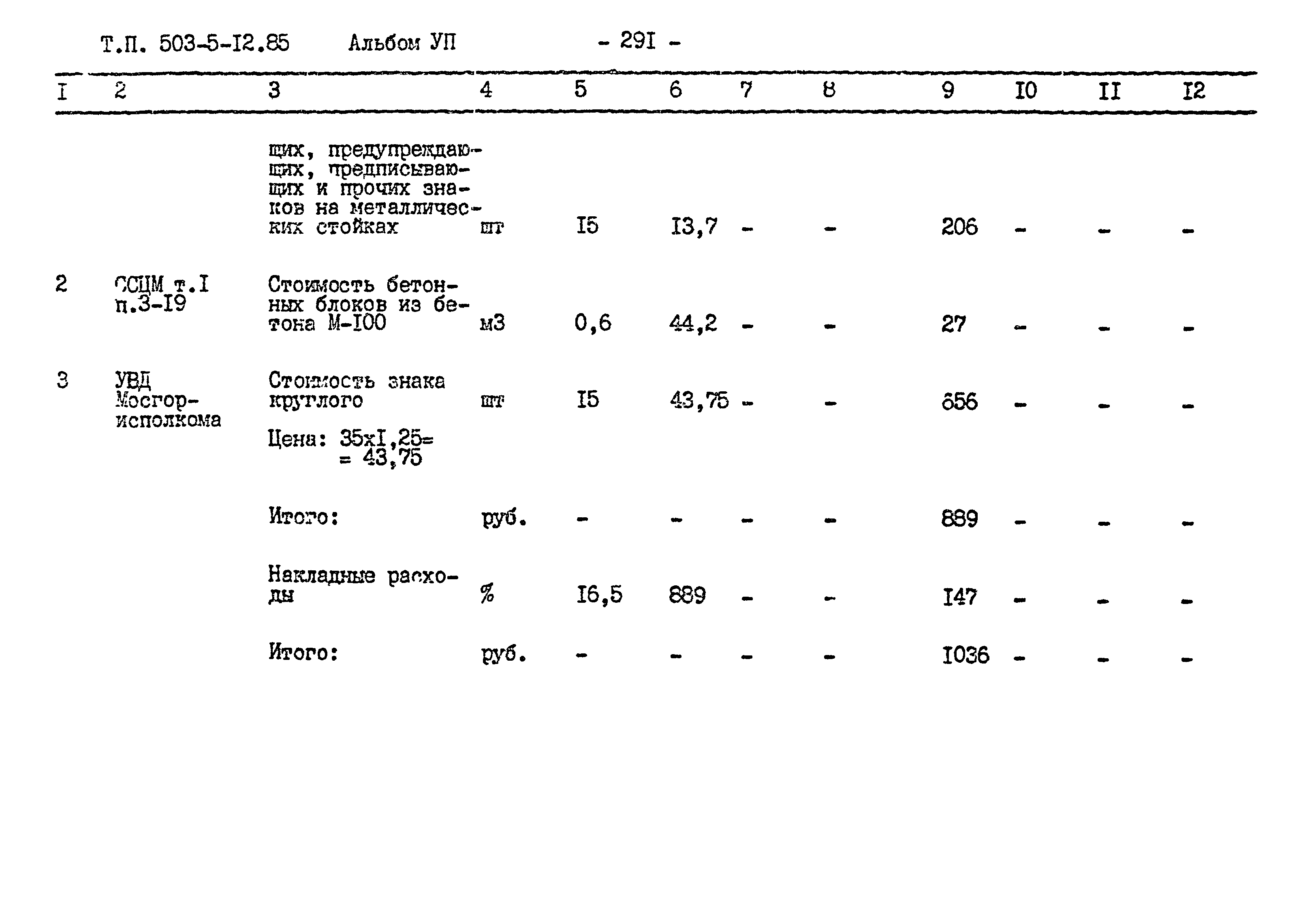 Типовой проект 503-5-12.85