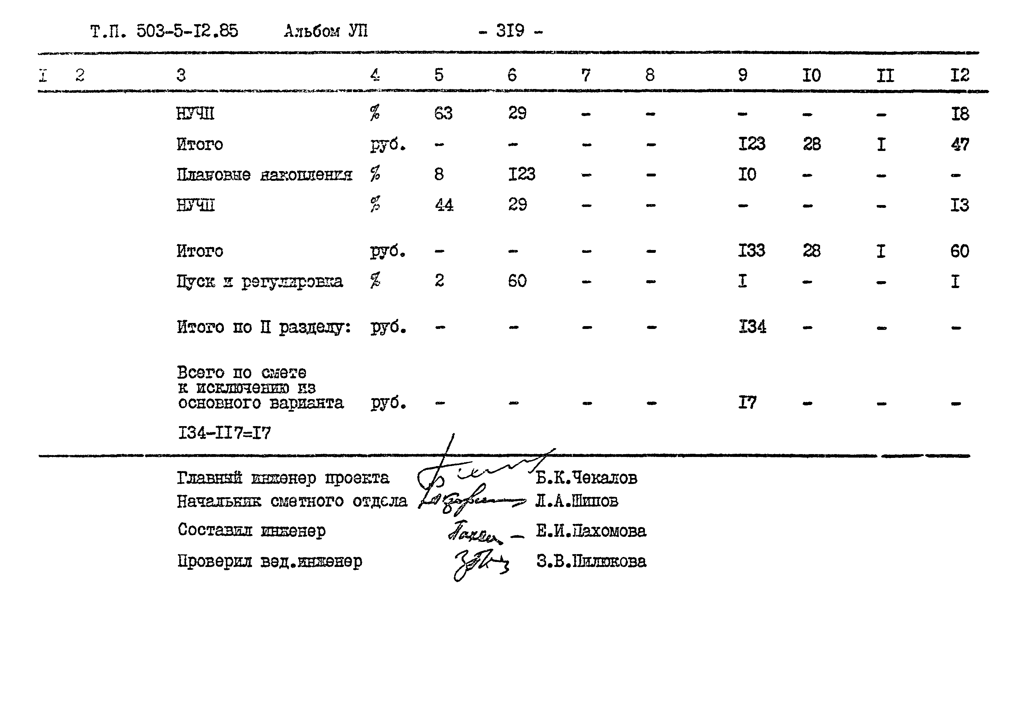 Типовой проект 503-5-12.85