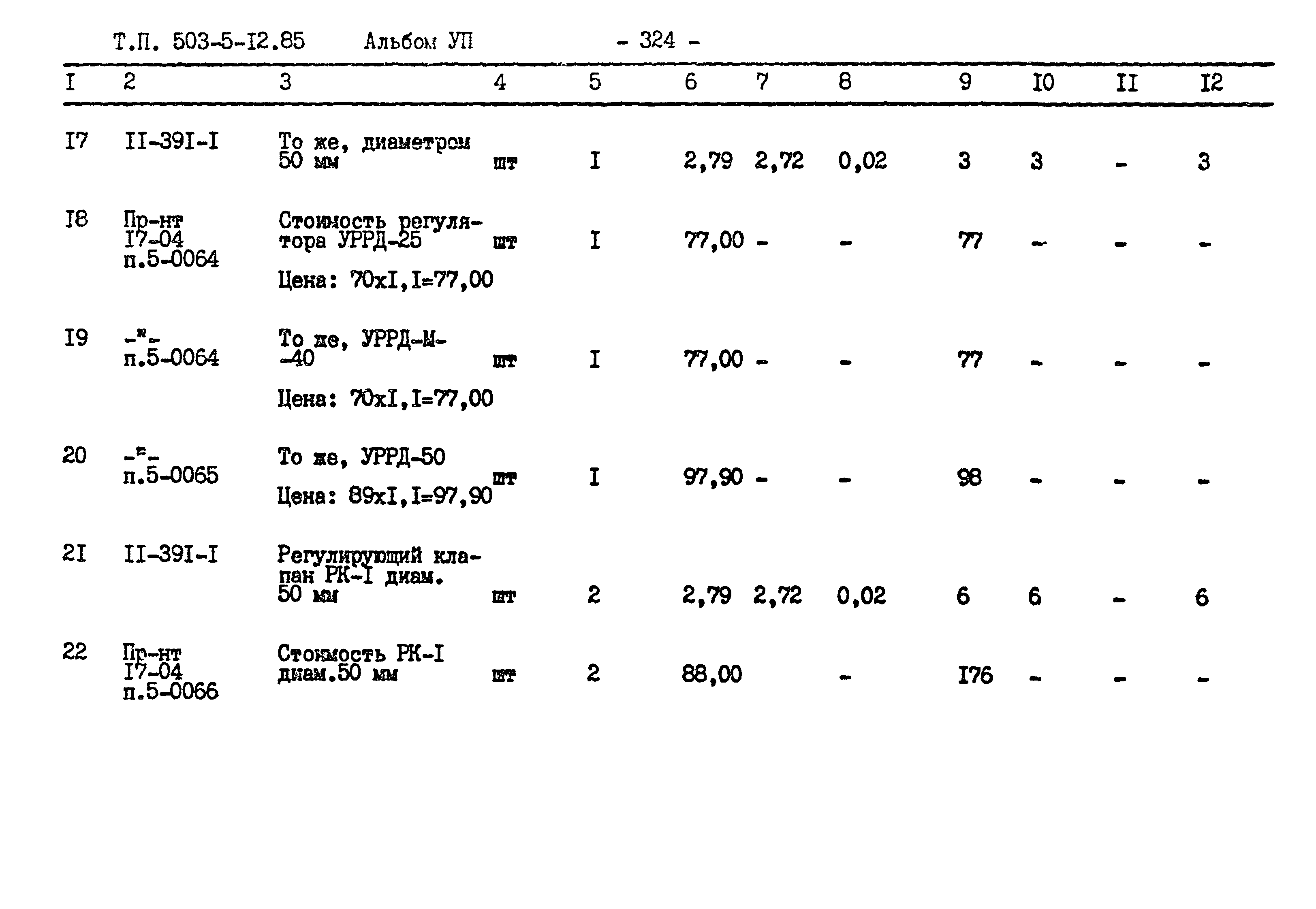 Типовой проект 503-5-12.85