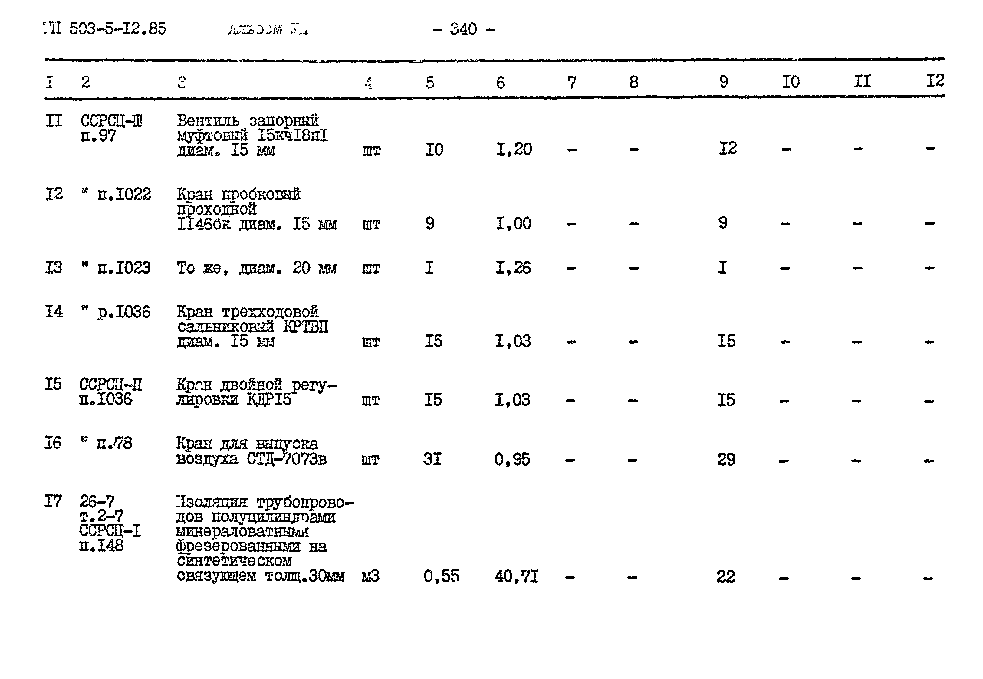 Типовой проект 503-5-12.85