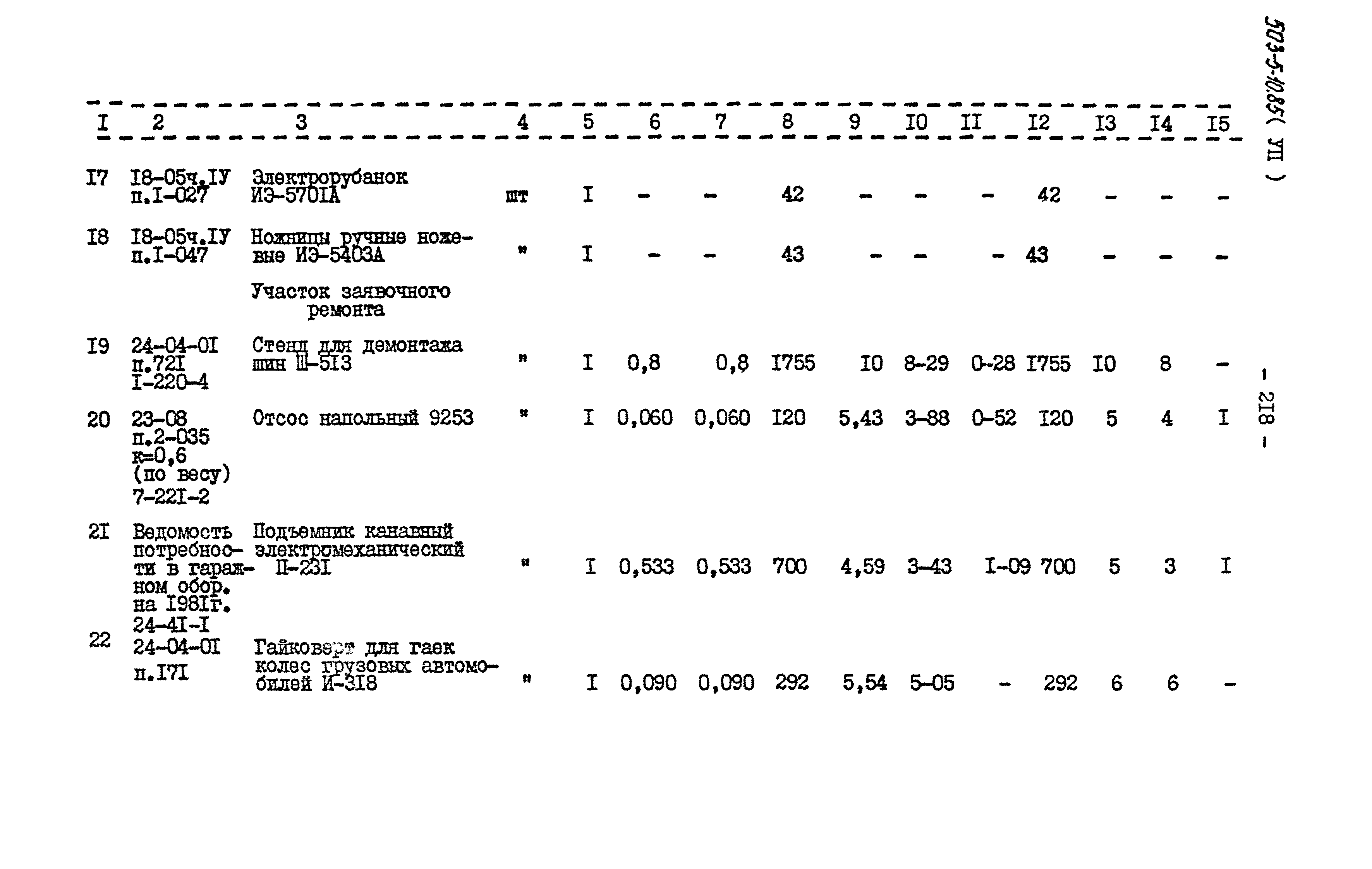 Типовой проект 503-5-10.85