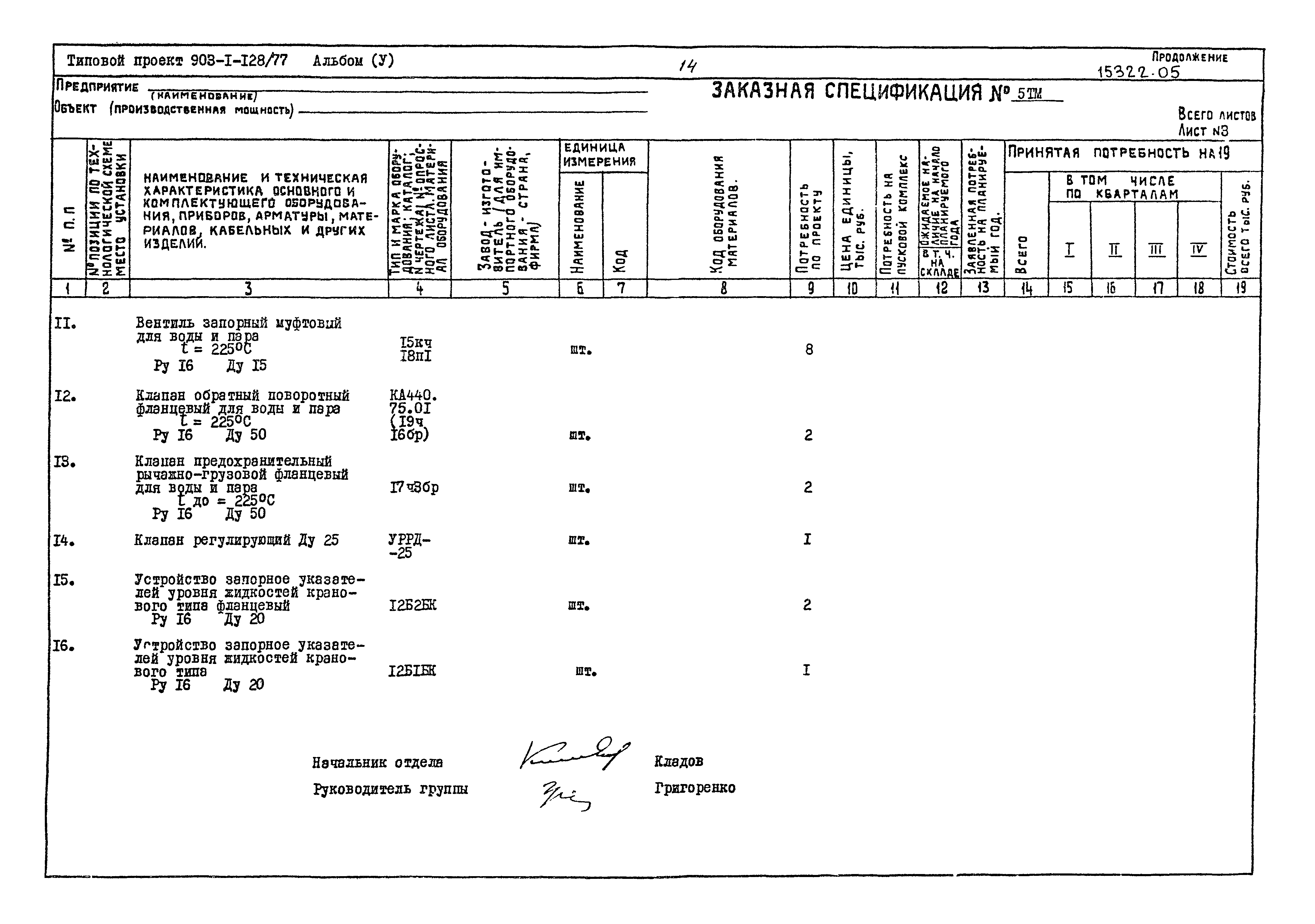 Типовой проект 903-1-128/77