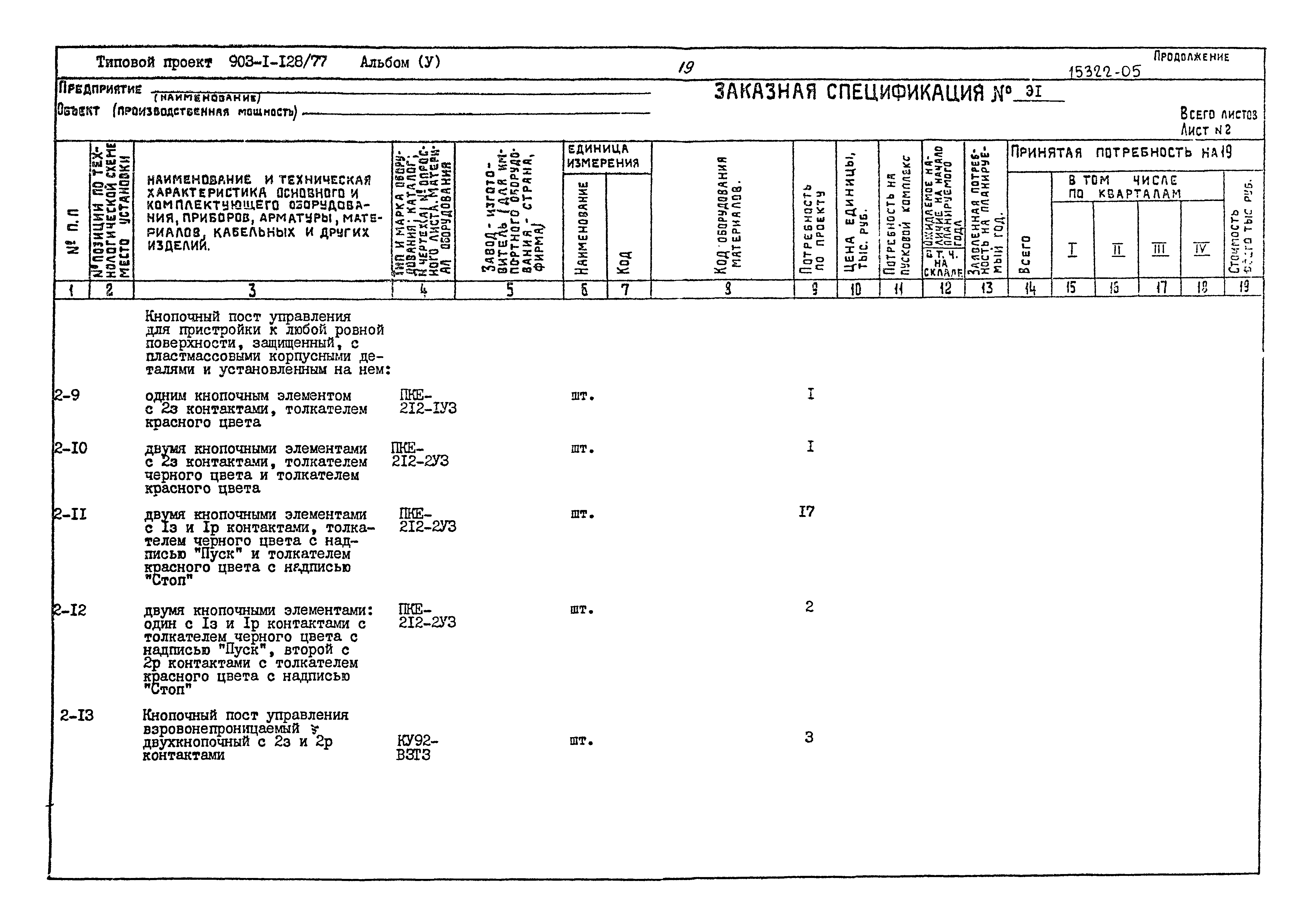 Типовой проект 903-1-128/77