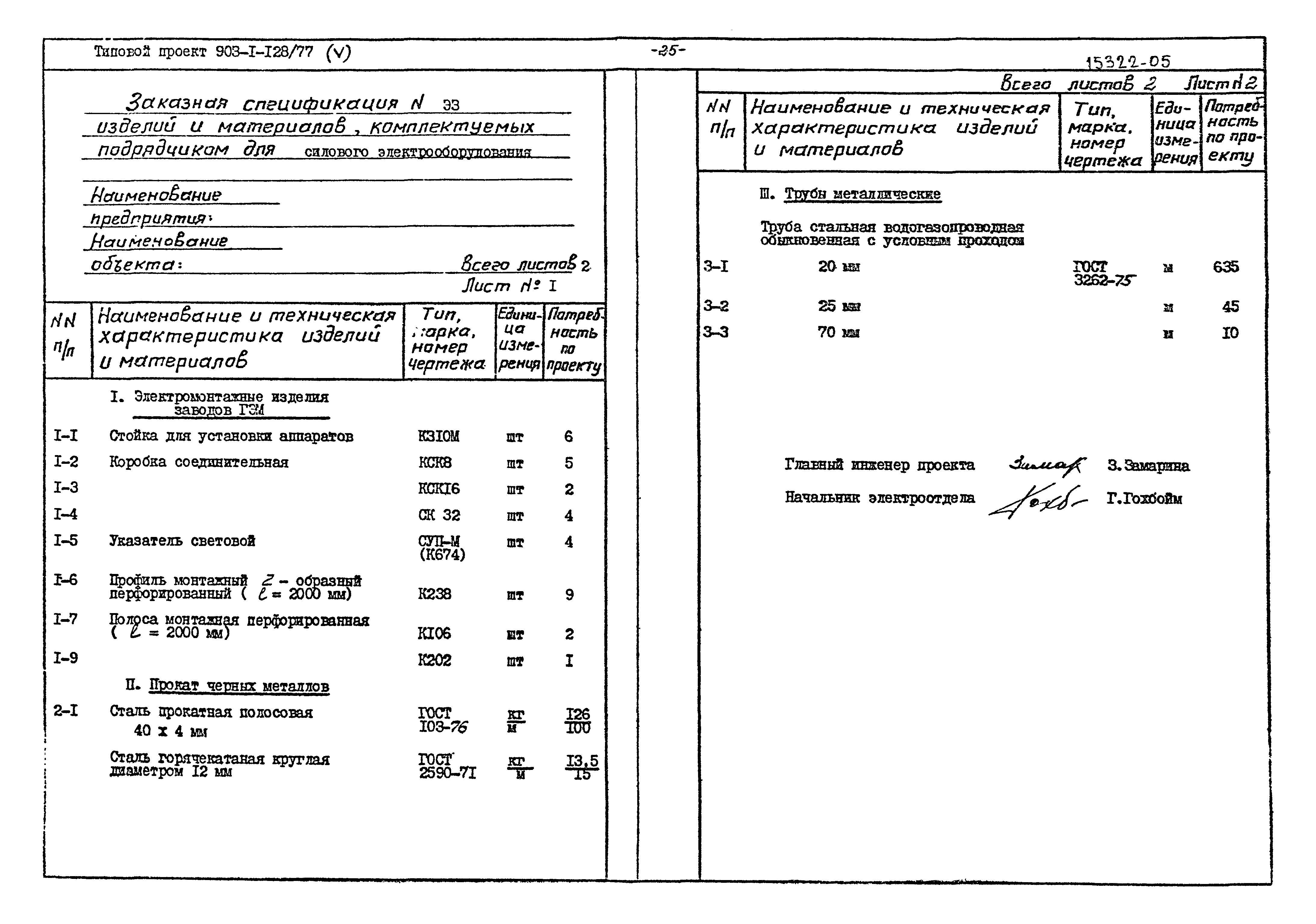 Типовой проект 903-1-128/77