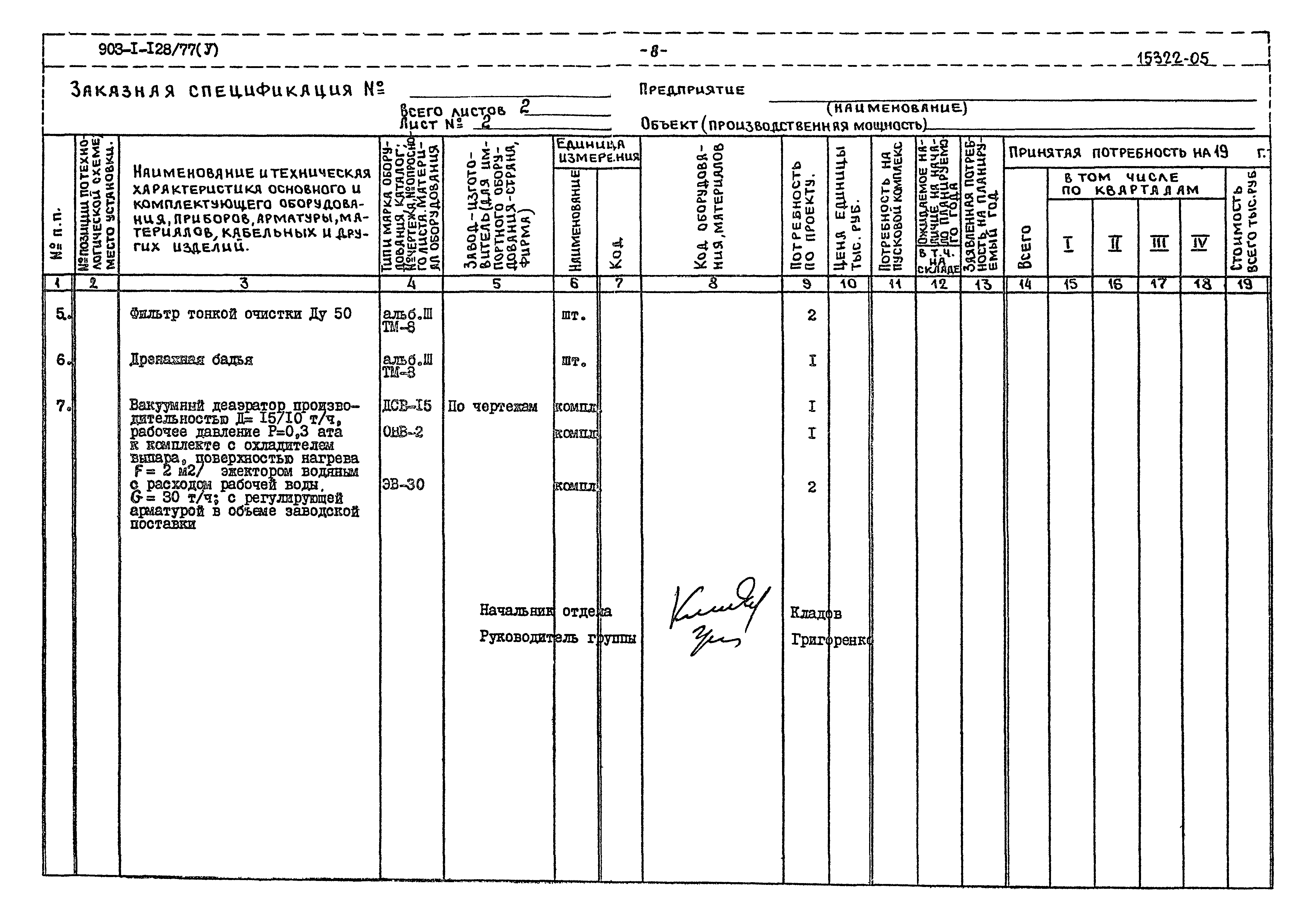 Типовой проект 903-1-128/77