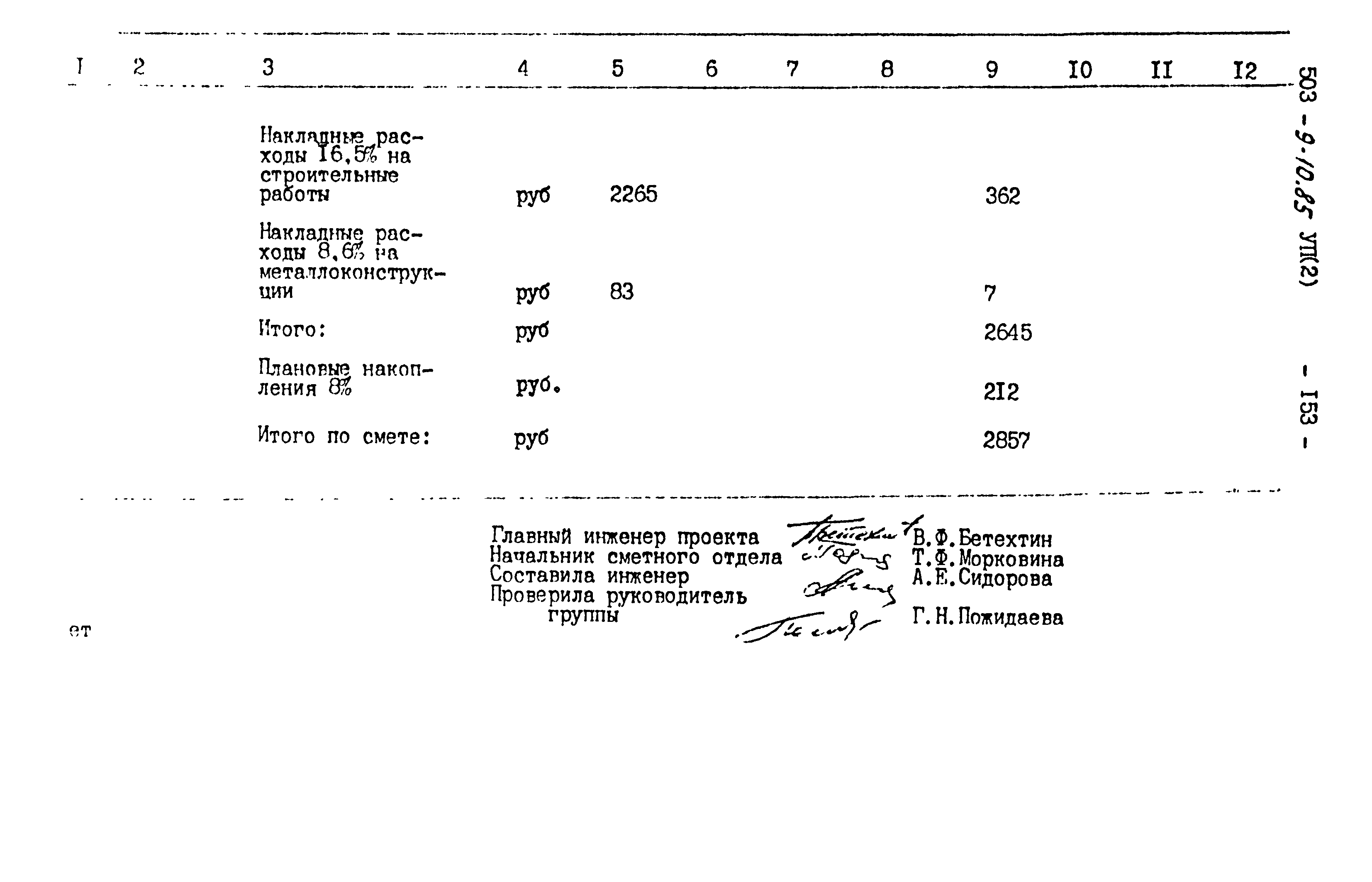 Типовой проект 503-9-10.85