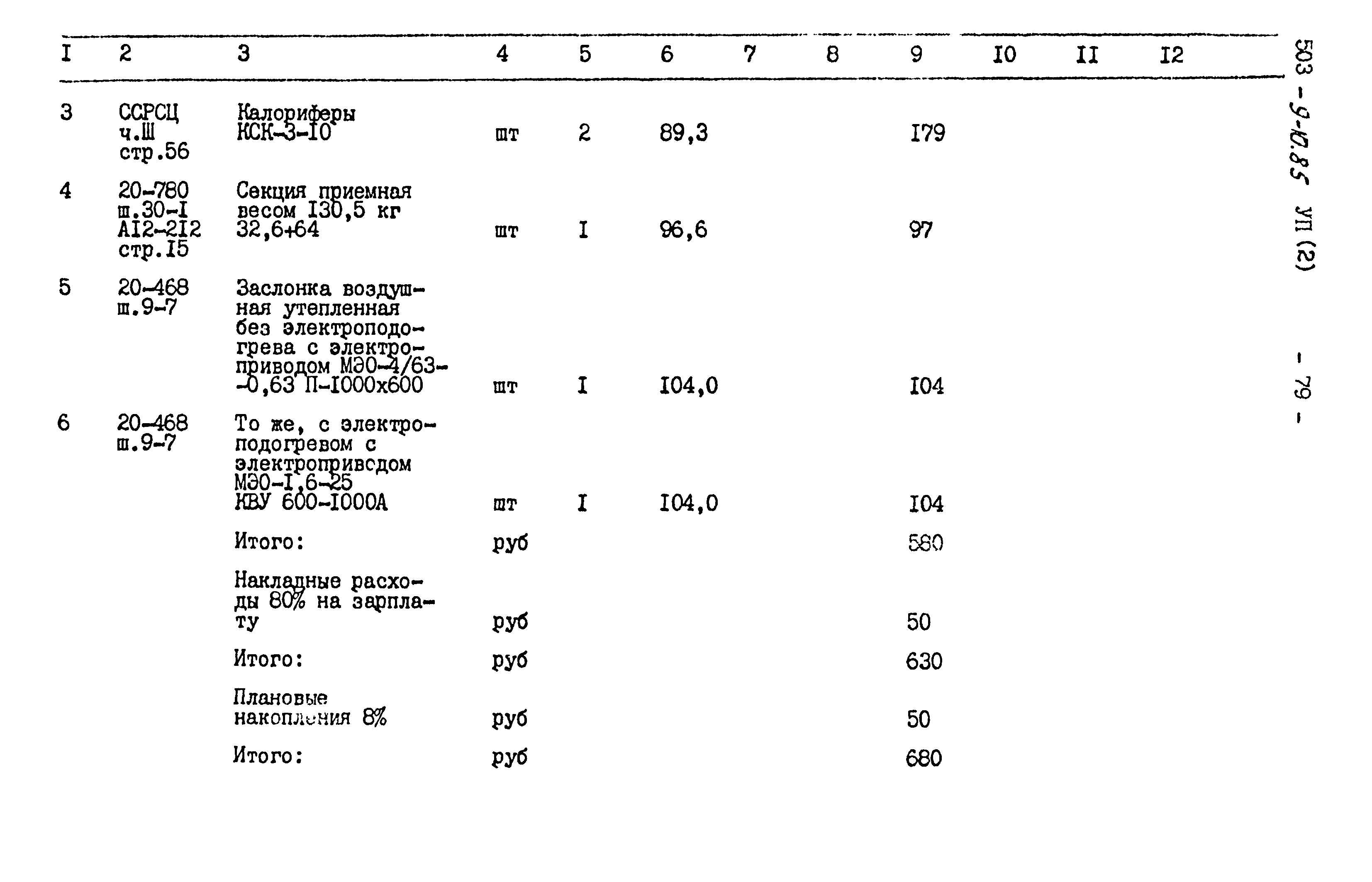 Типовой проект 503-9-10.85