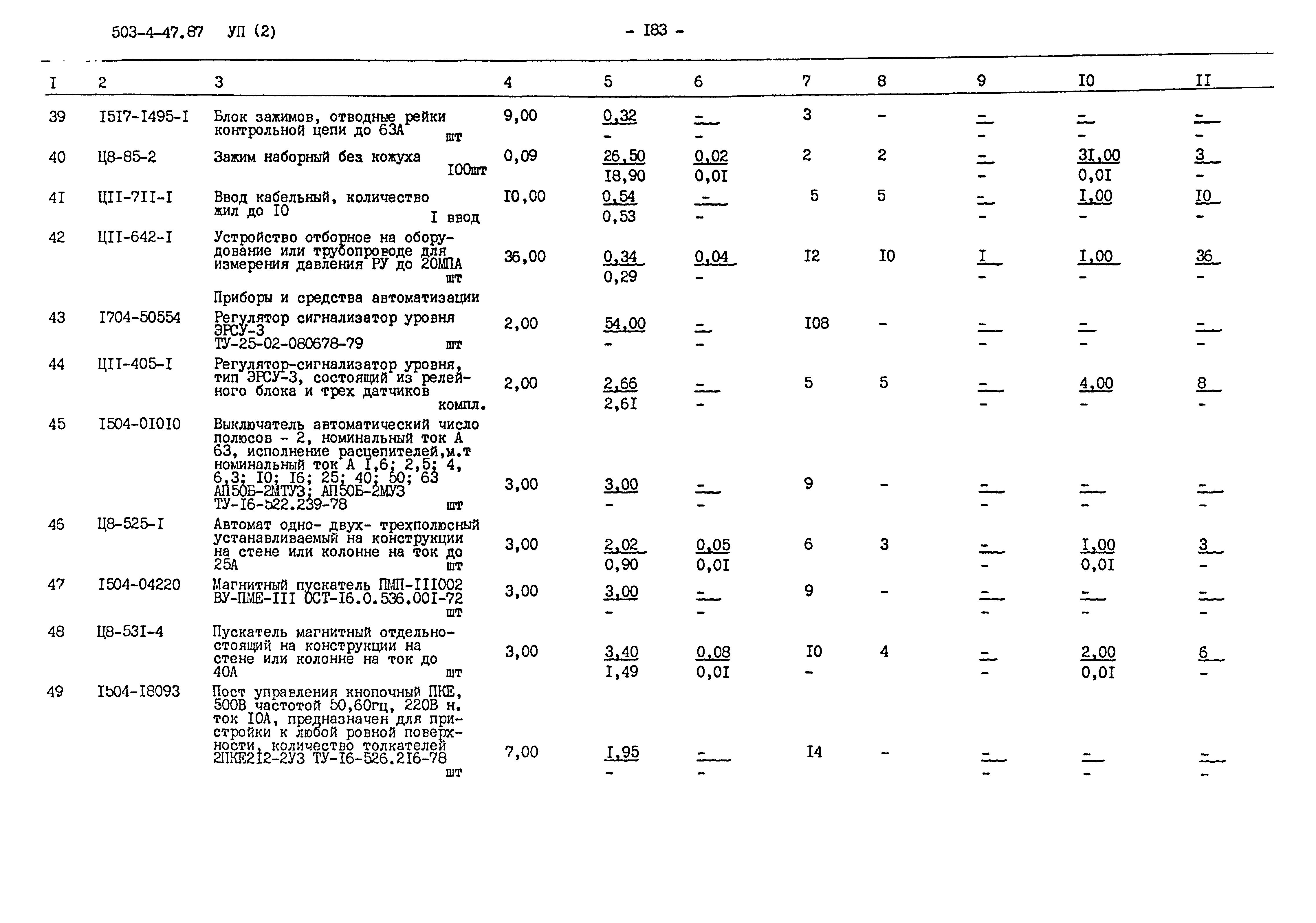 Типовой проект 503-4-47.87