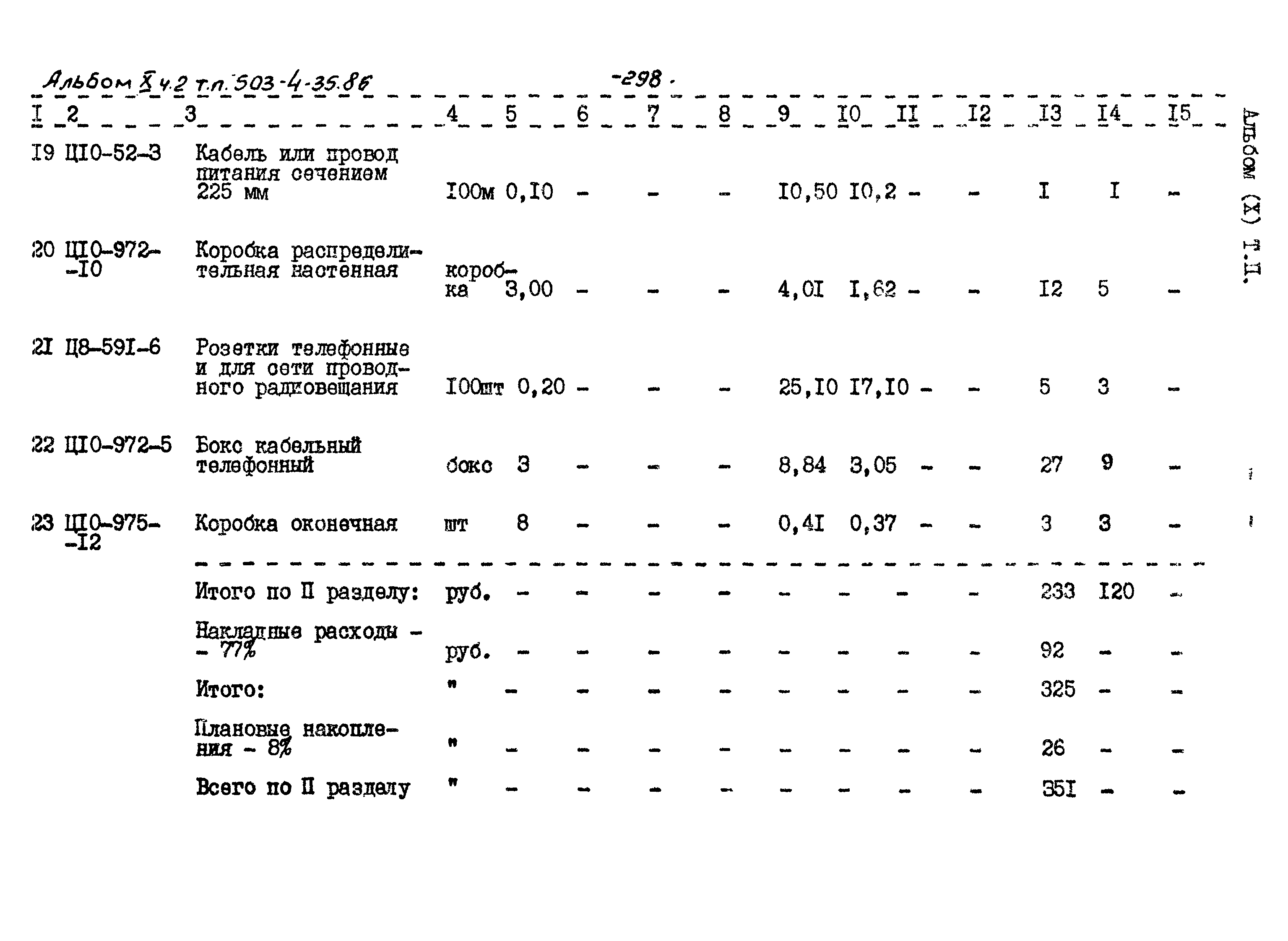 Типовой проект 503-4-35.86