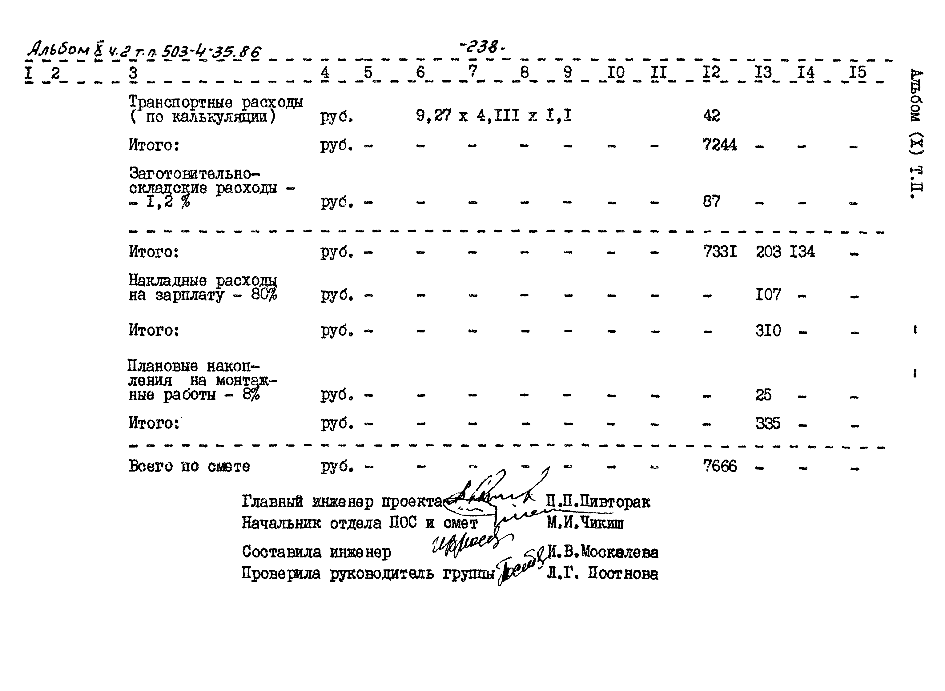 Типовой проект 503-4-35.86