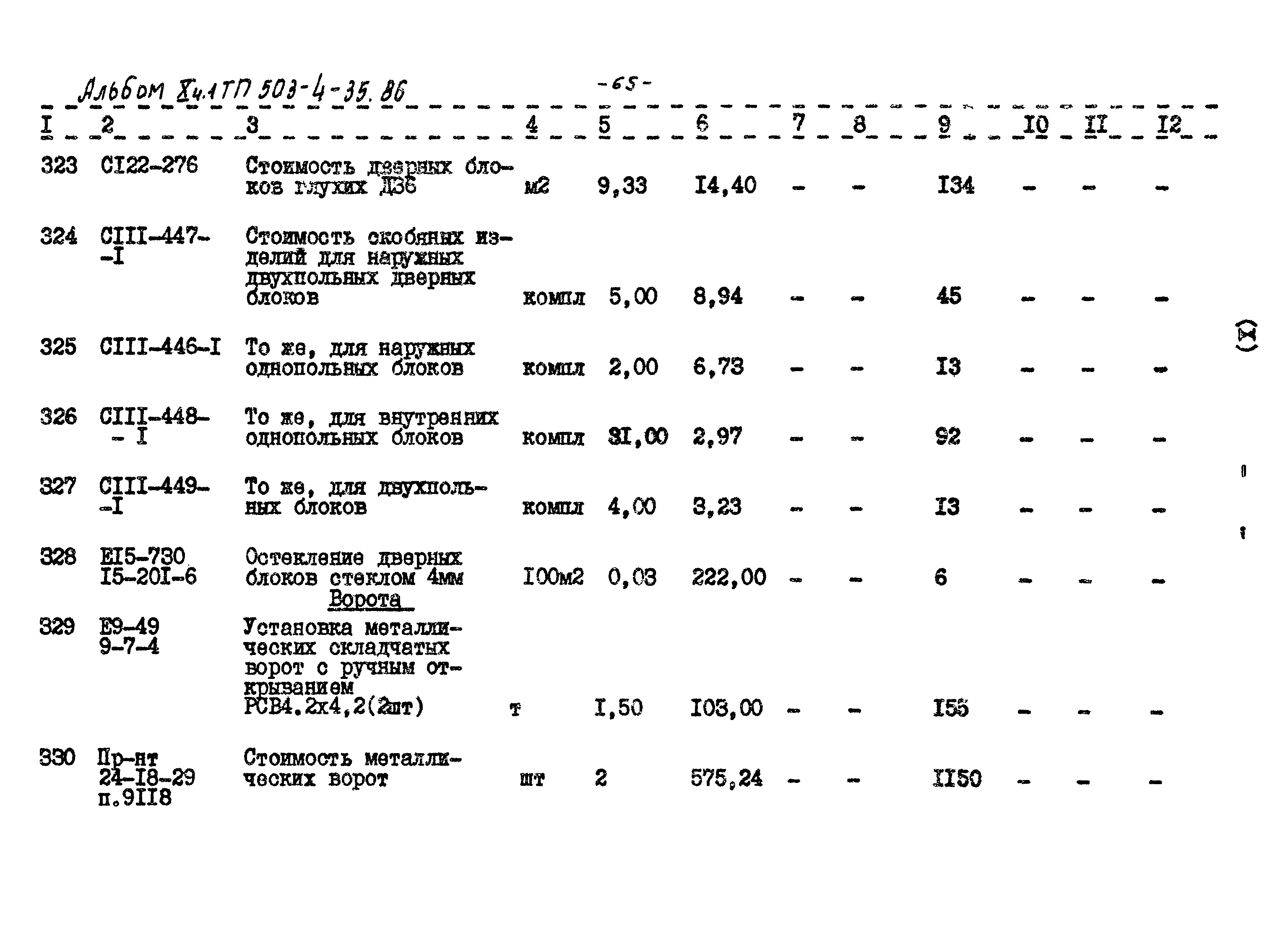 Типовой проект 503-4-35.86