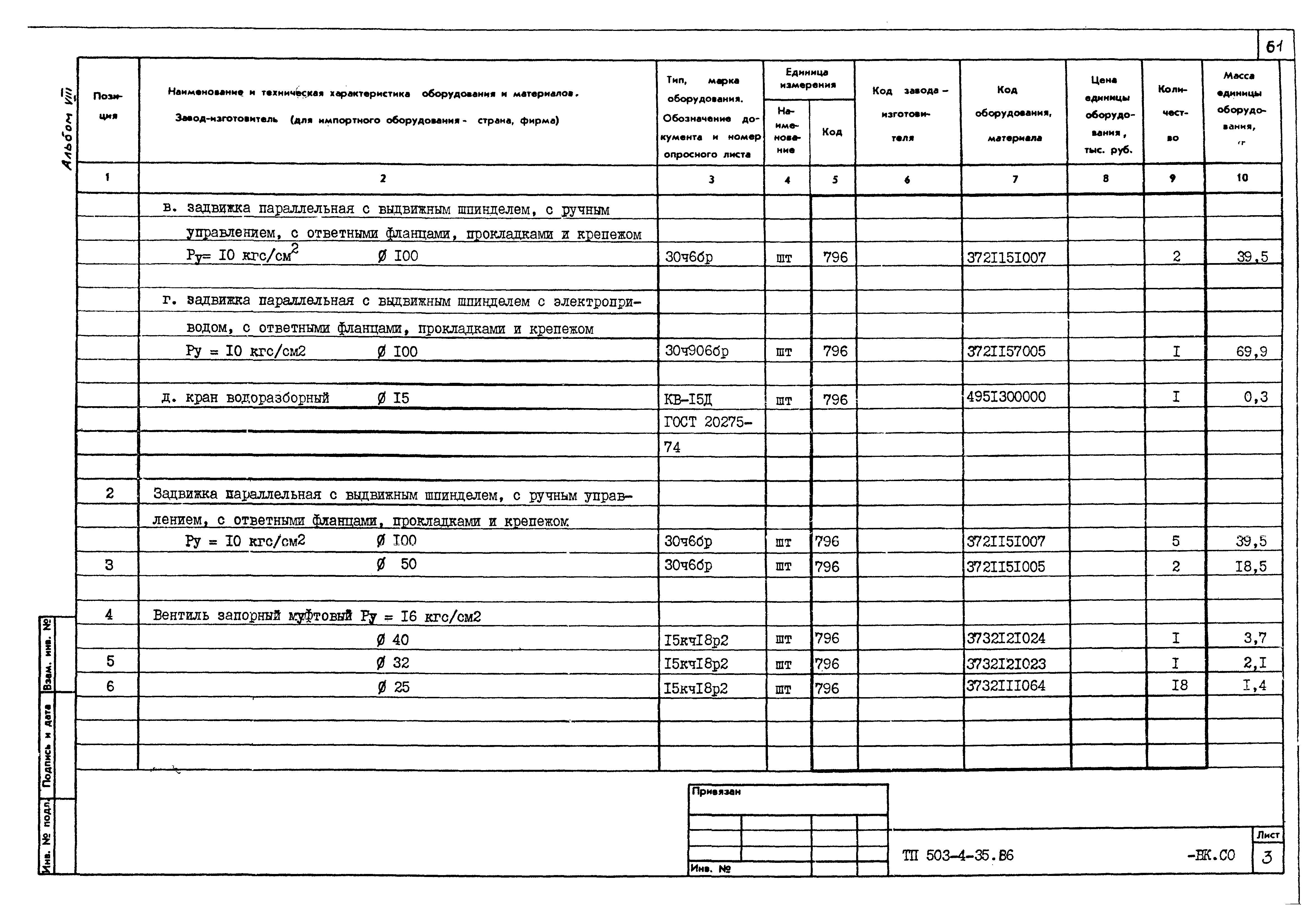 Типовой проект 503-4-35.86