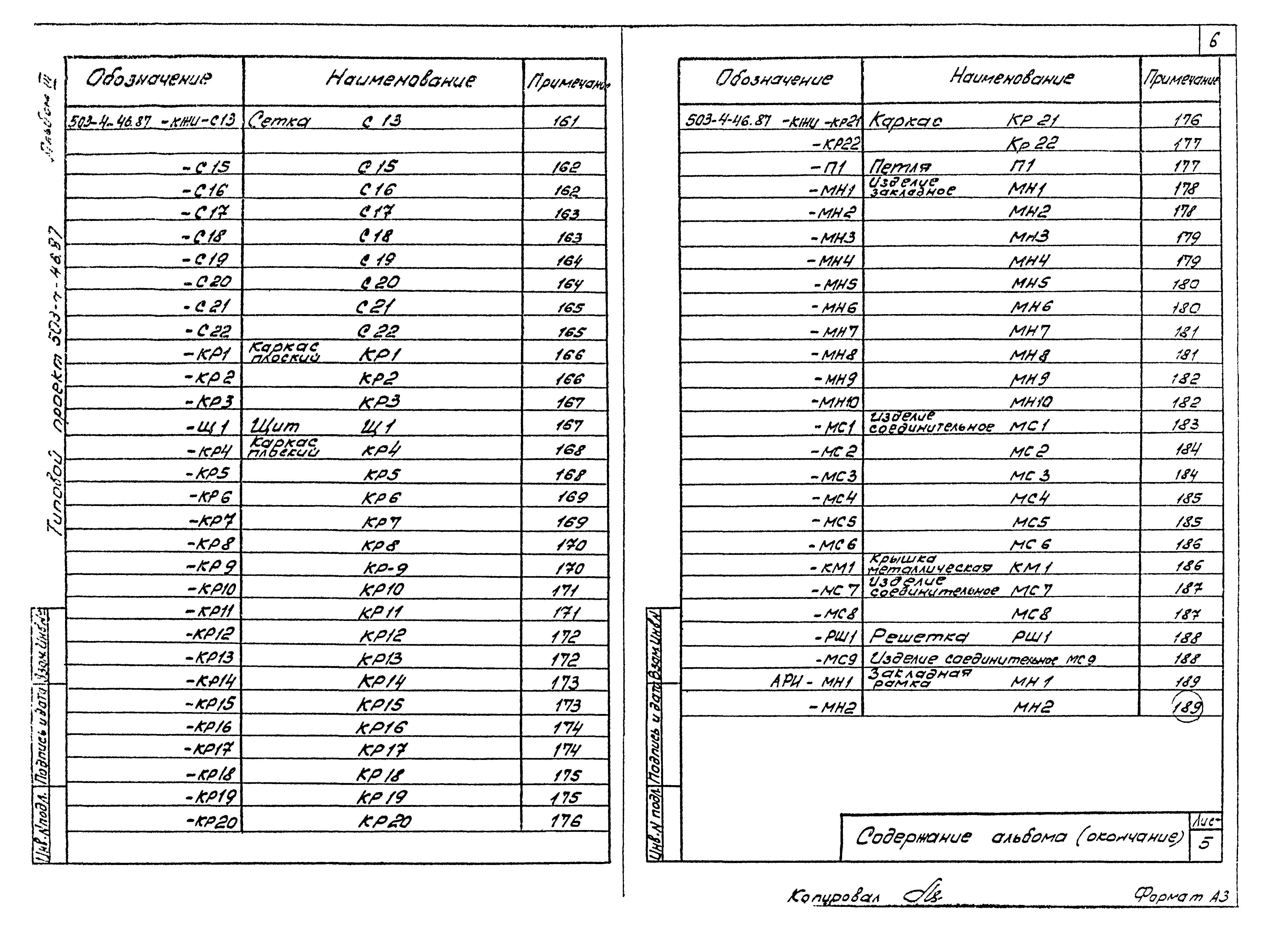 Типовой проект 503-4-46.87