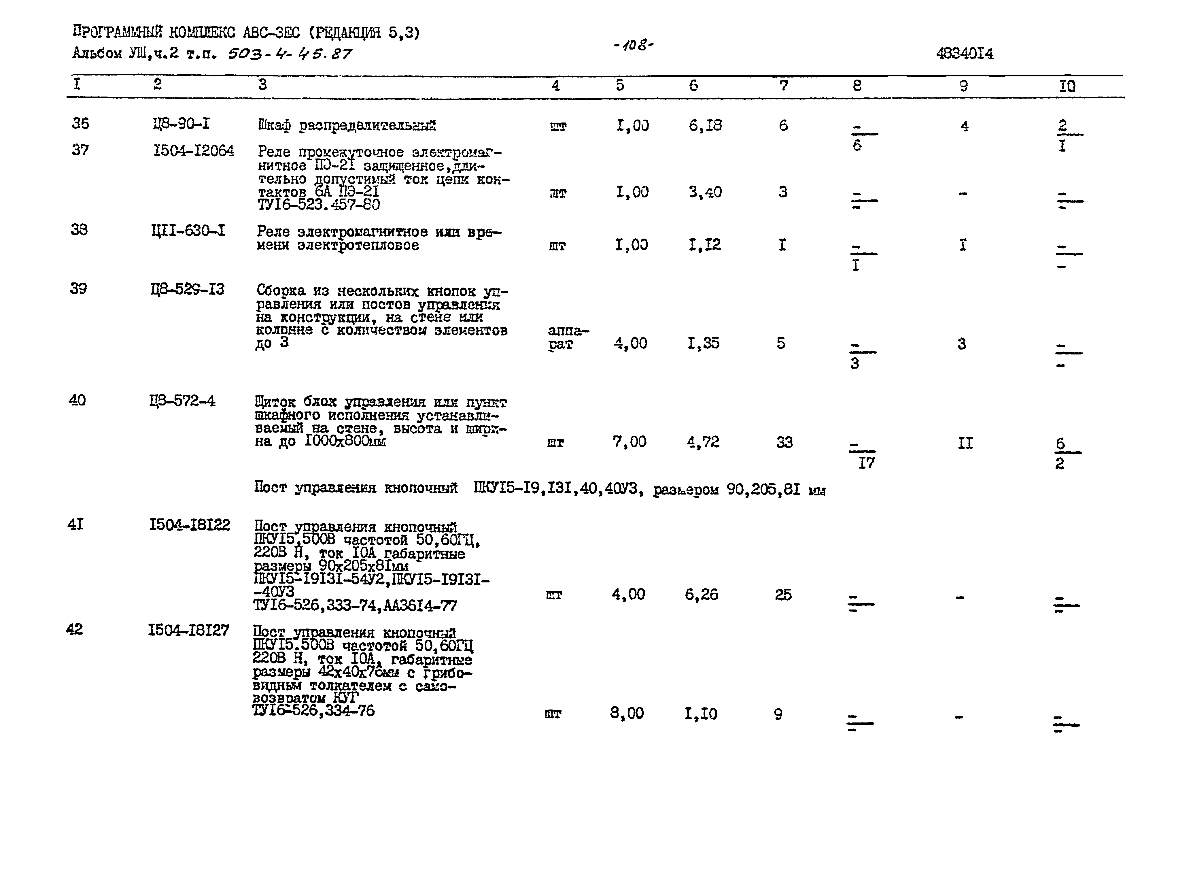 Типовой проект 503-4-45.87