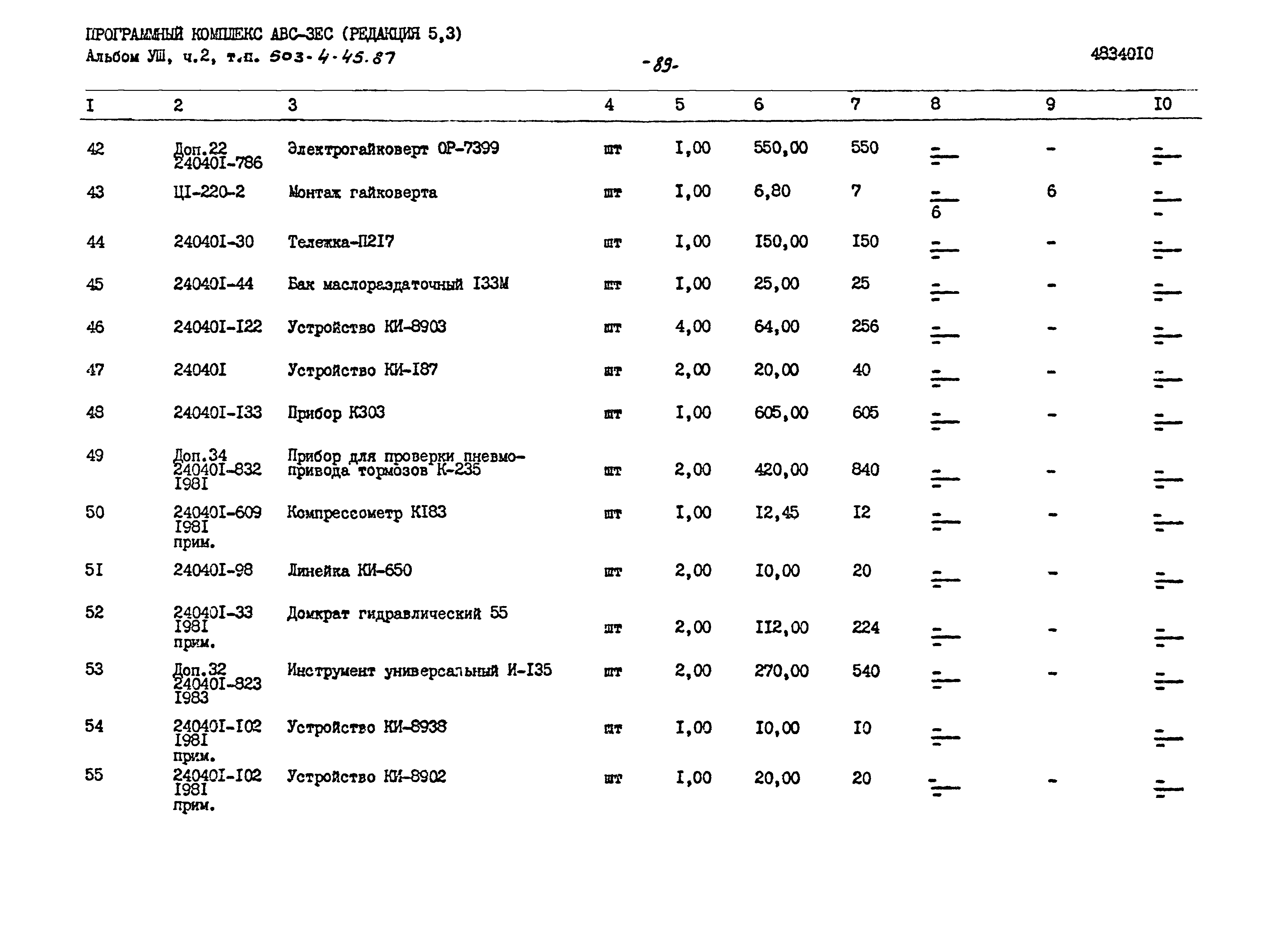 Типовой проект 503-4-45.87