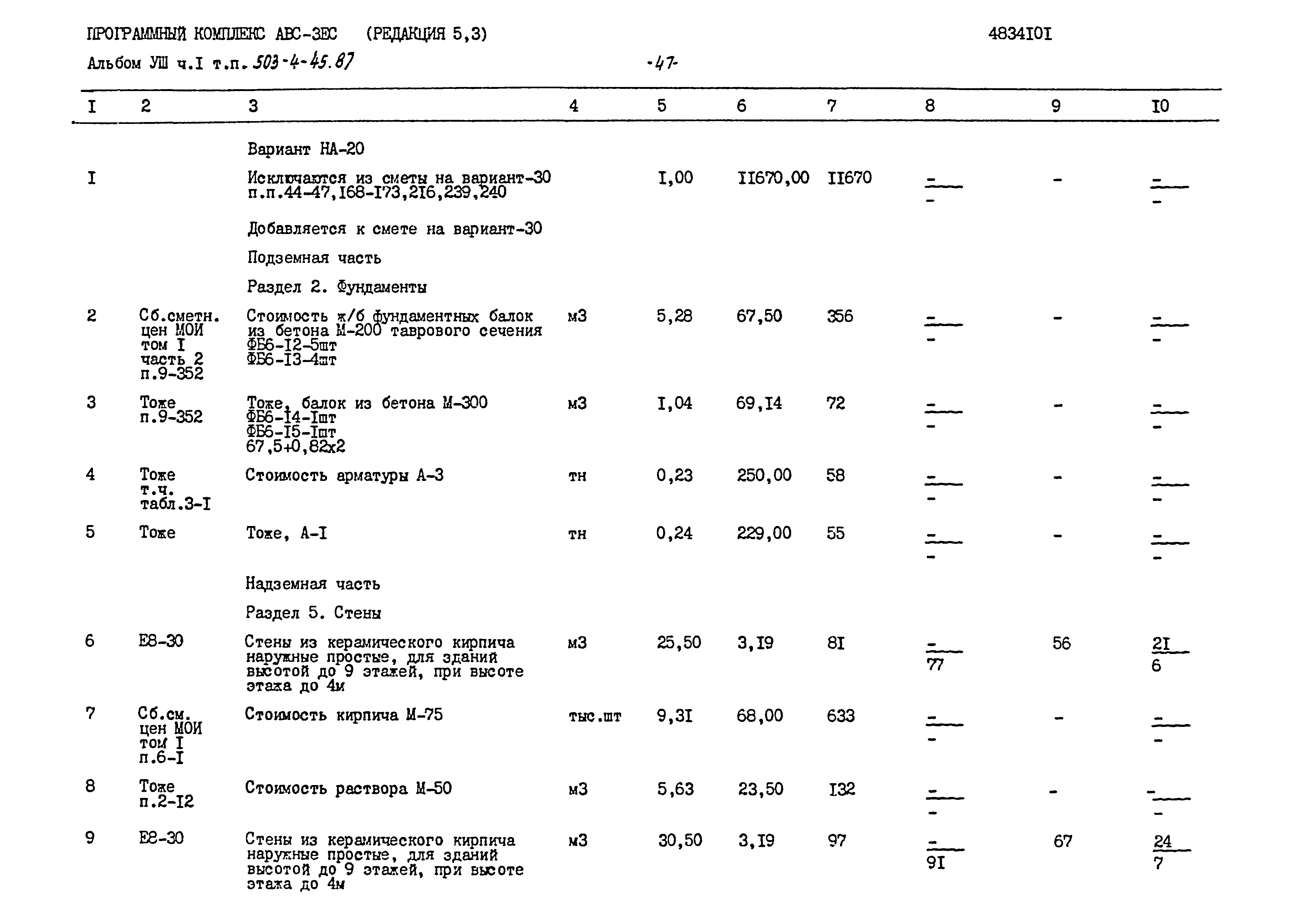 Типовой проект 503-4-45.87