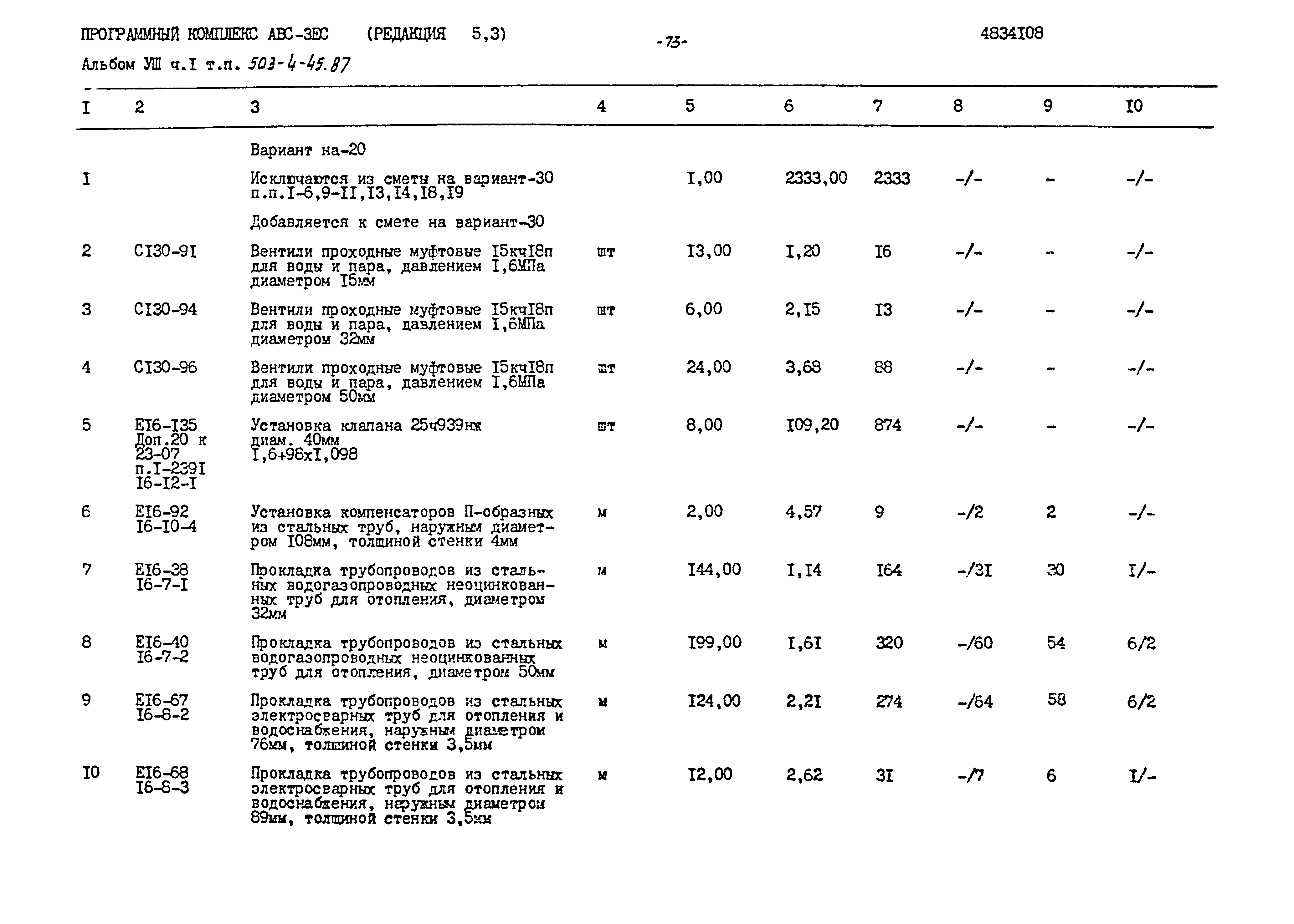 Типовой проект 503-4-45.87