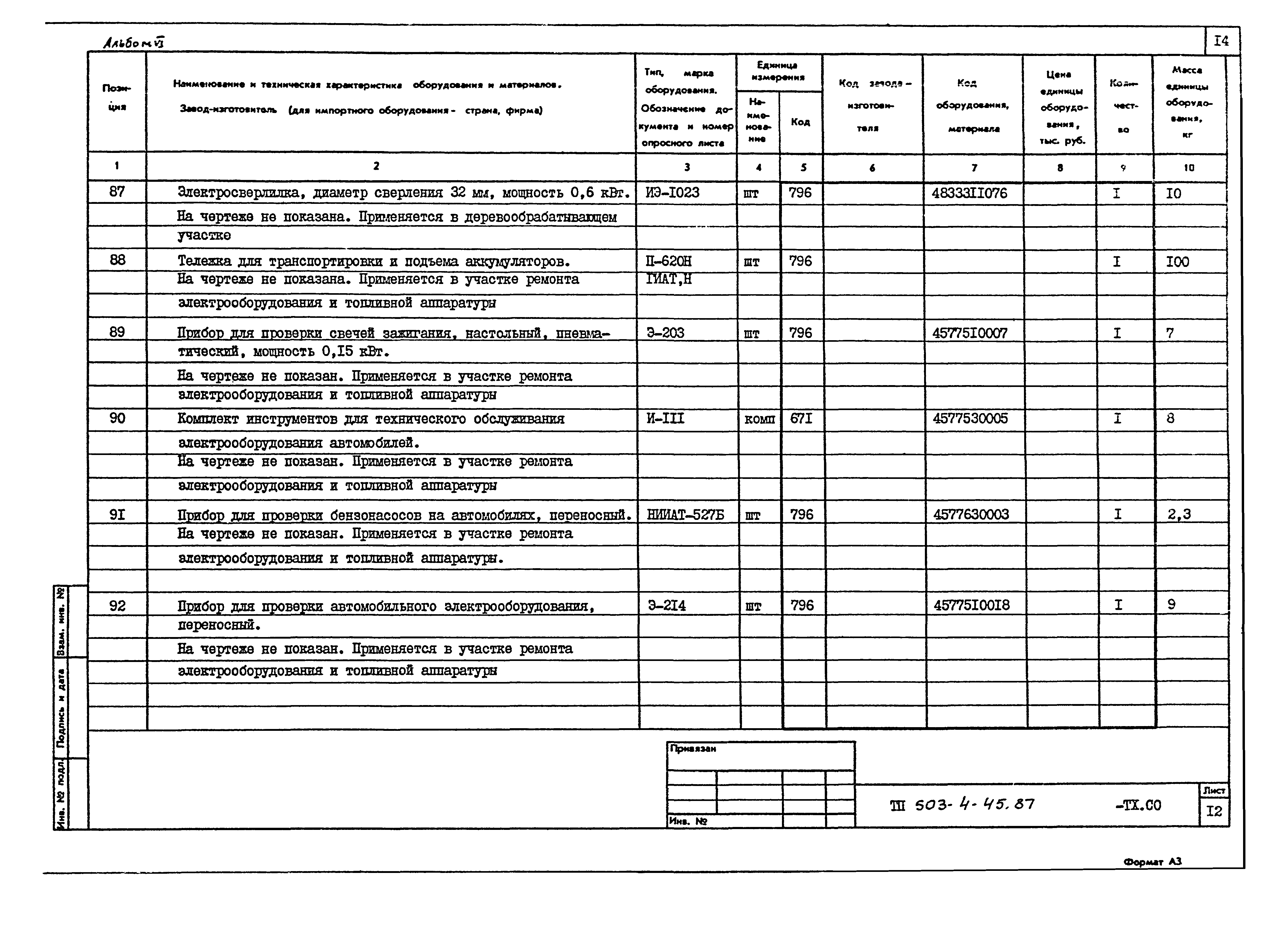 Типовой проект 503-4-45.87