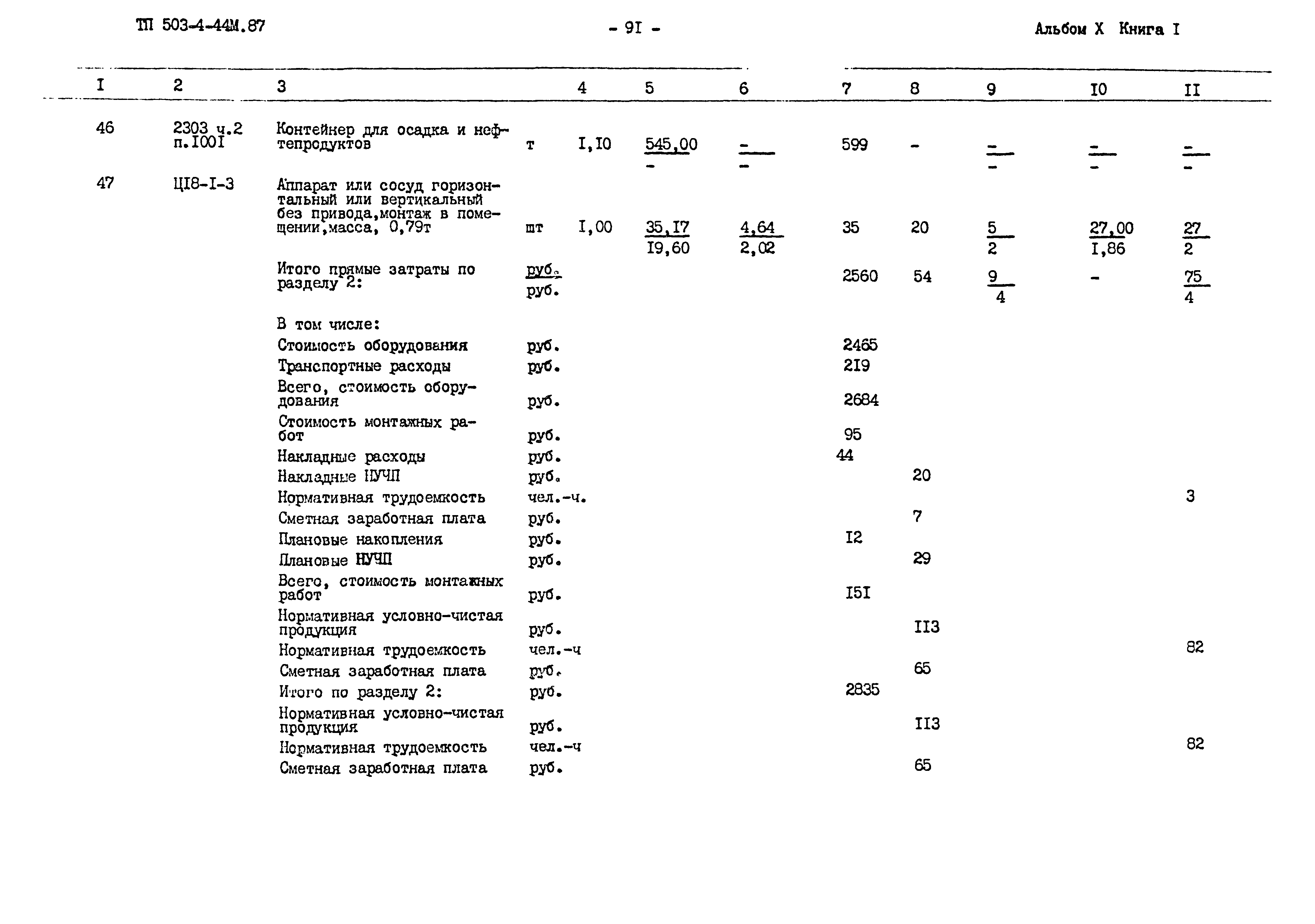 Типовой проект 503-4-44м.87