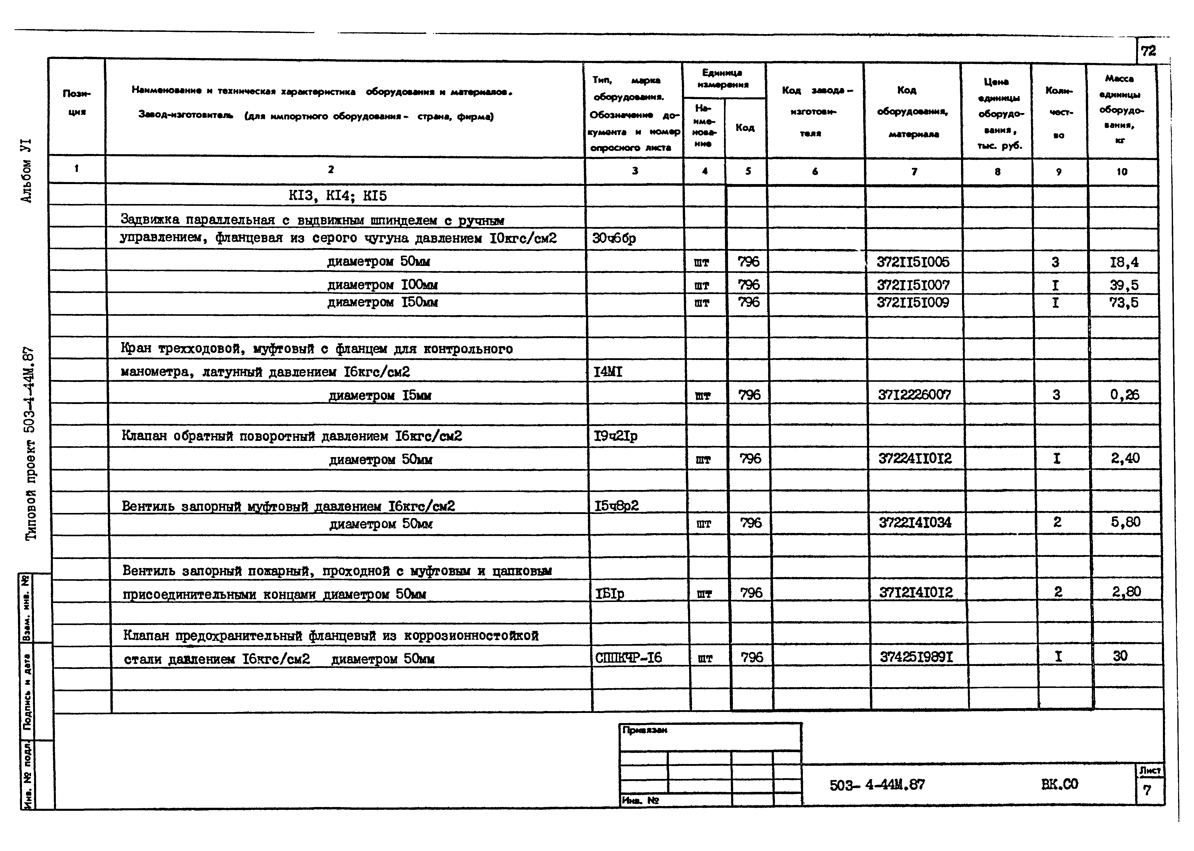 Типовой проект 503-4-44м.87