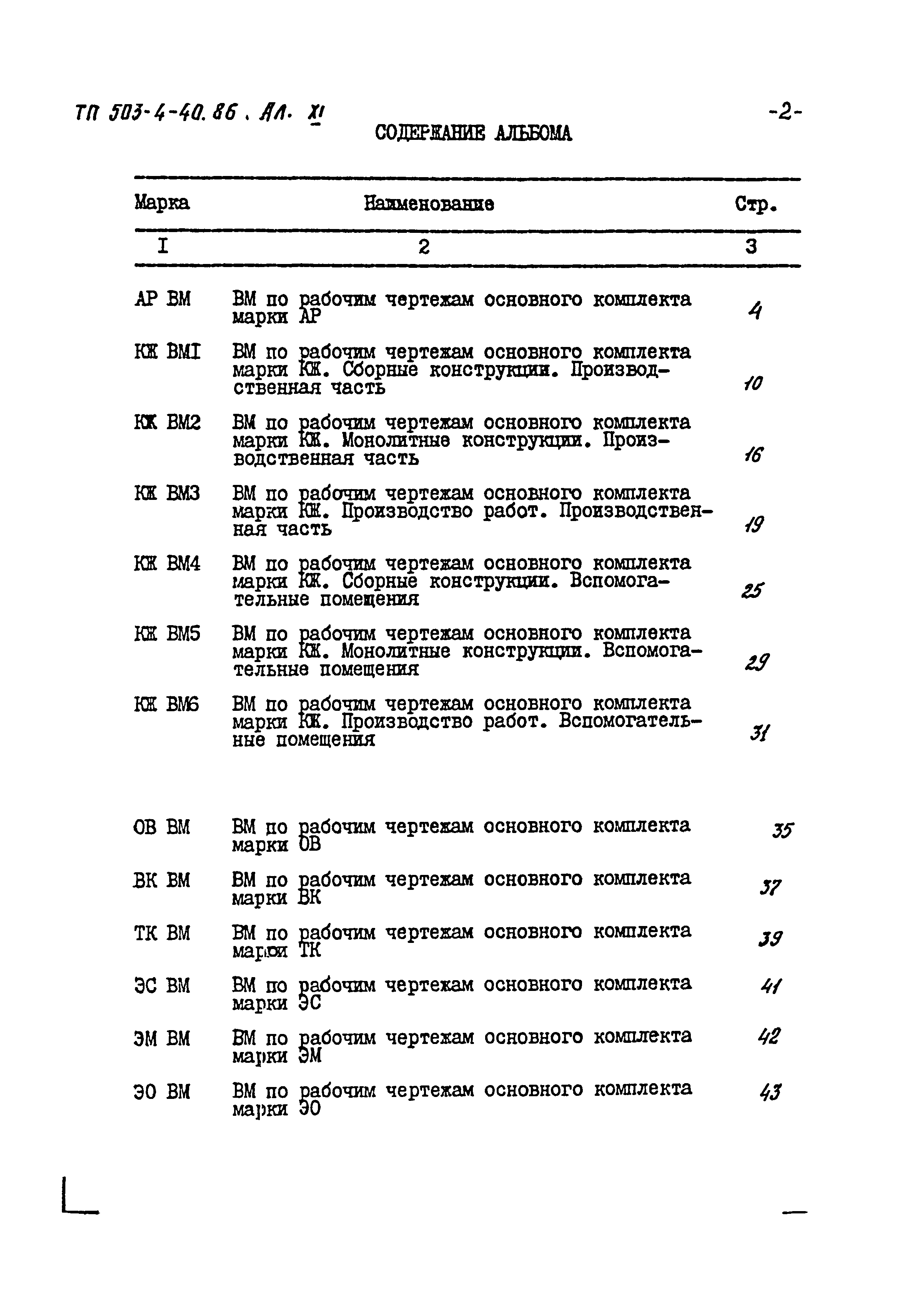 Типовой проект 503-4-40.86