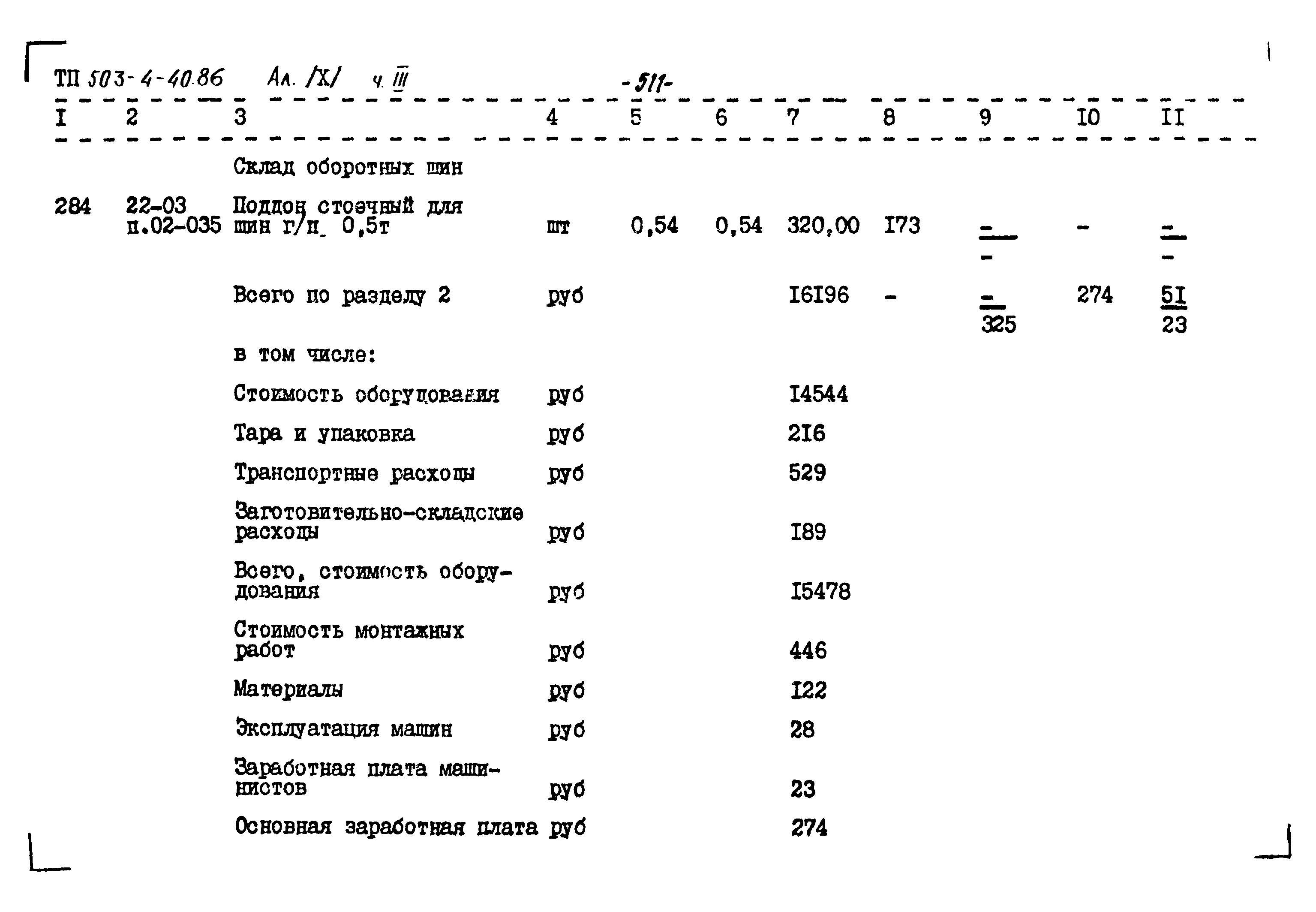 Типовой проект 503-4-40.86