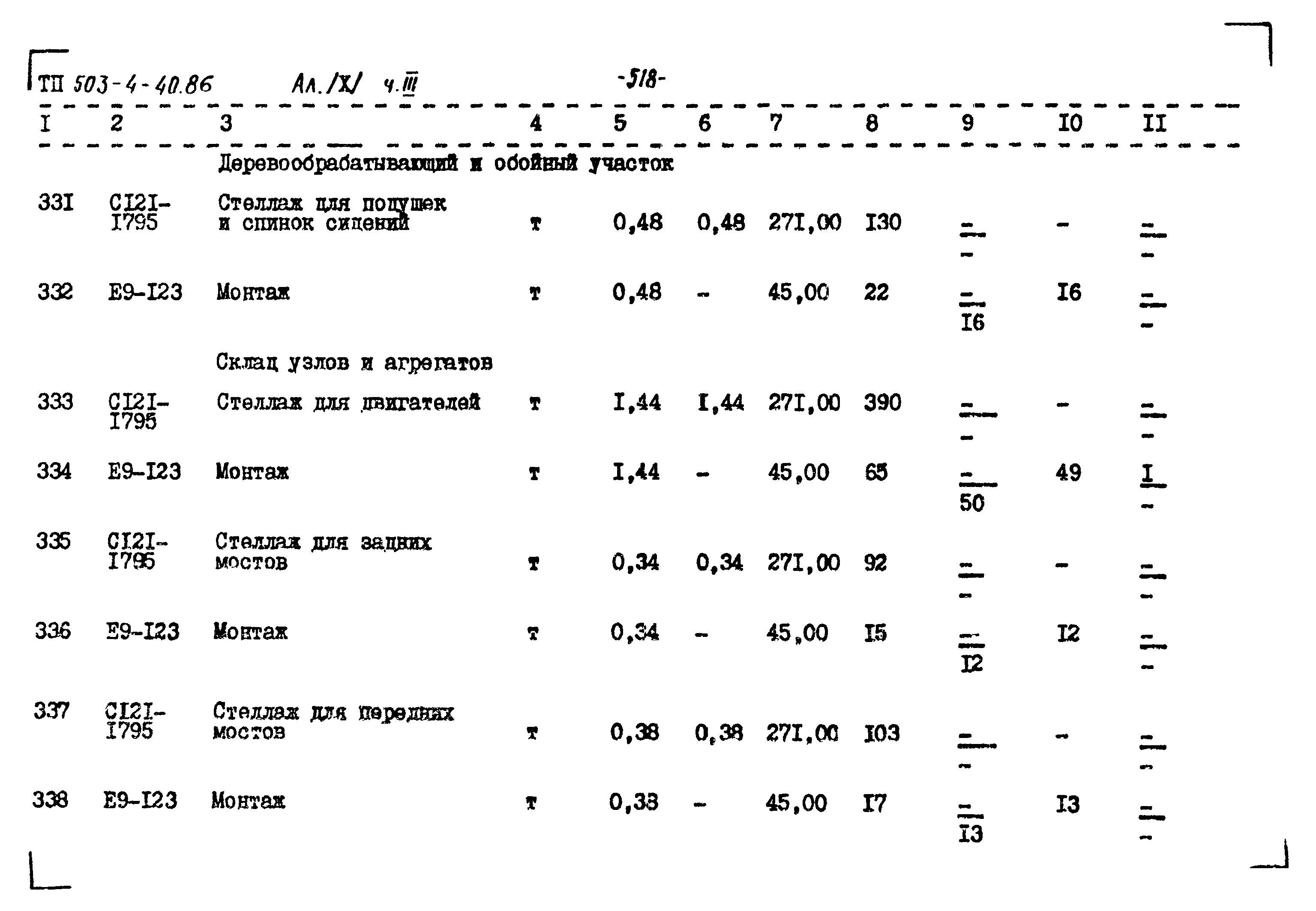 Типовой проект 503-4-40.86