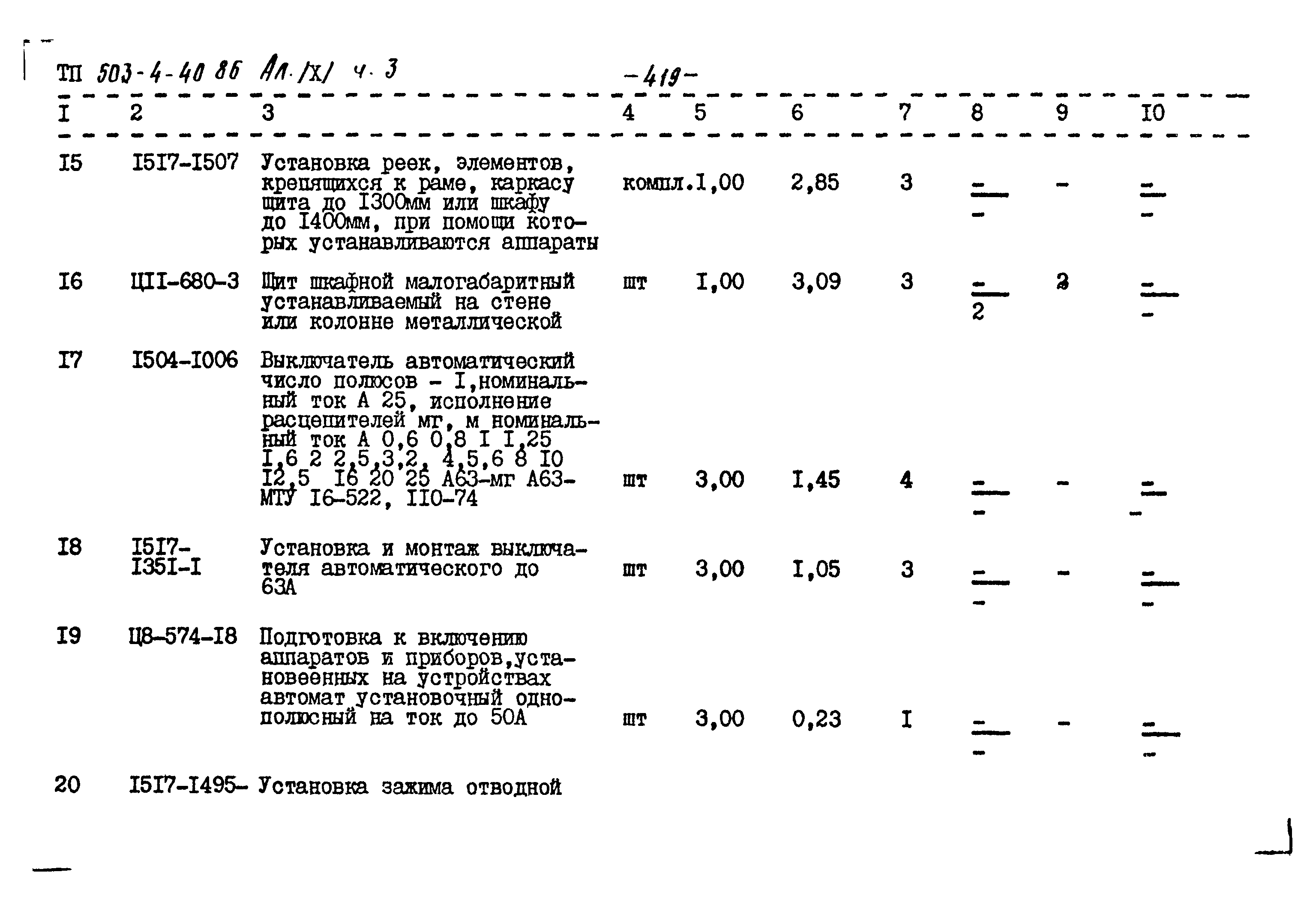 Типовой проект 503-4-40.86