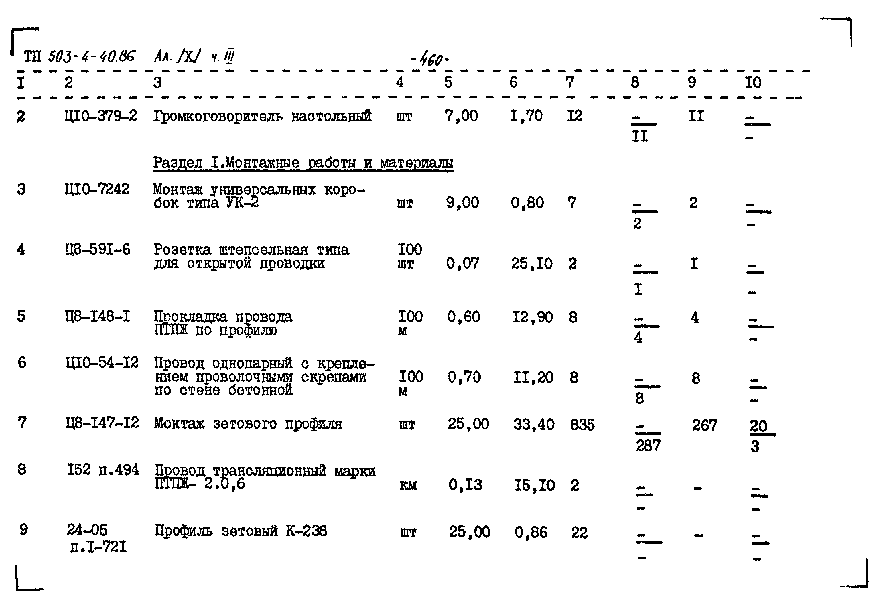 Типовой проект 503-4-40.86