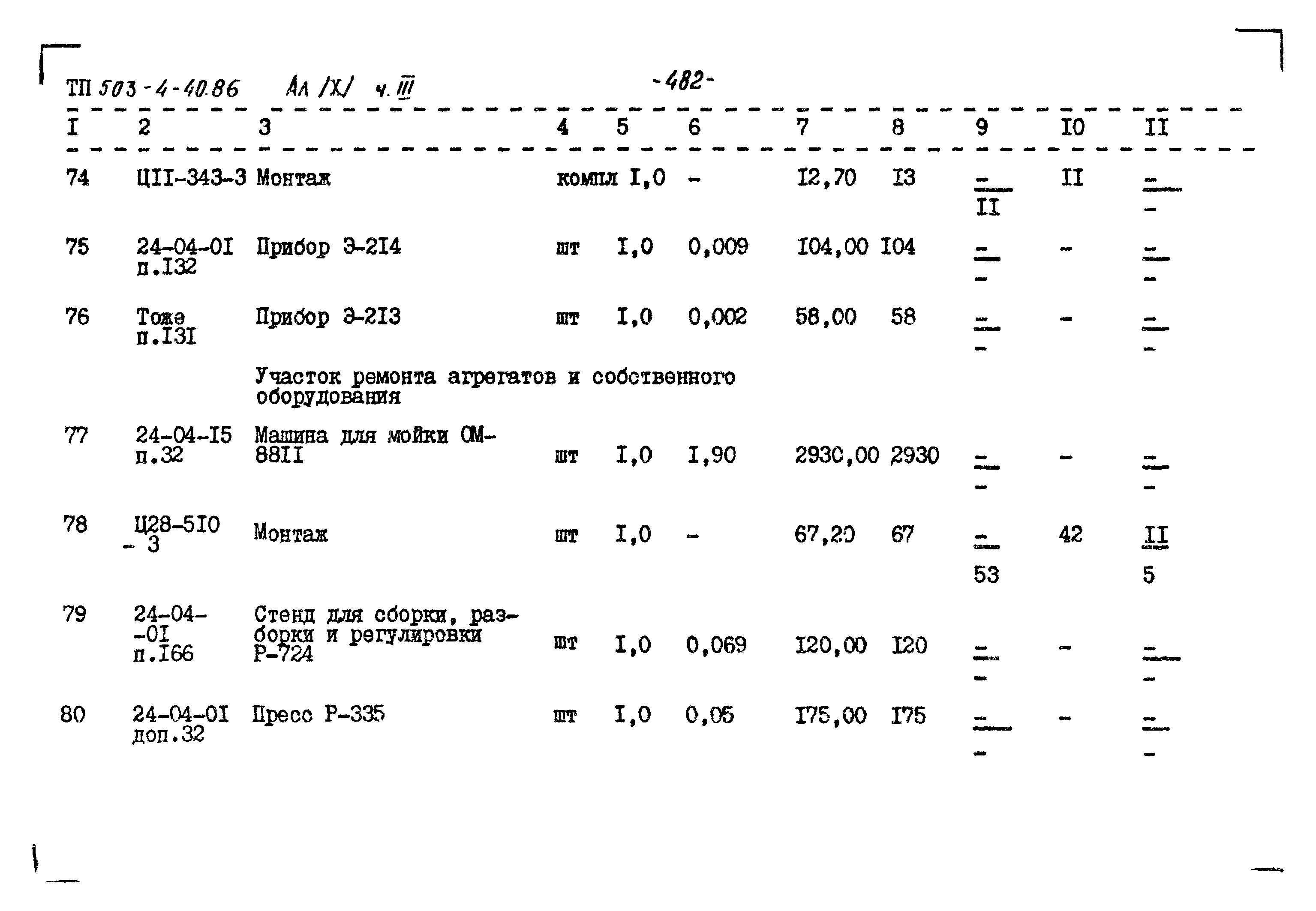 Типовой проект 503-4-40.86