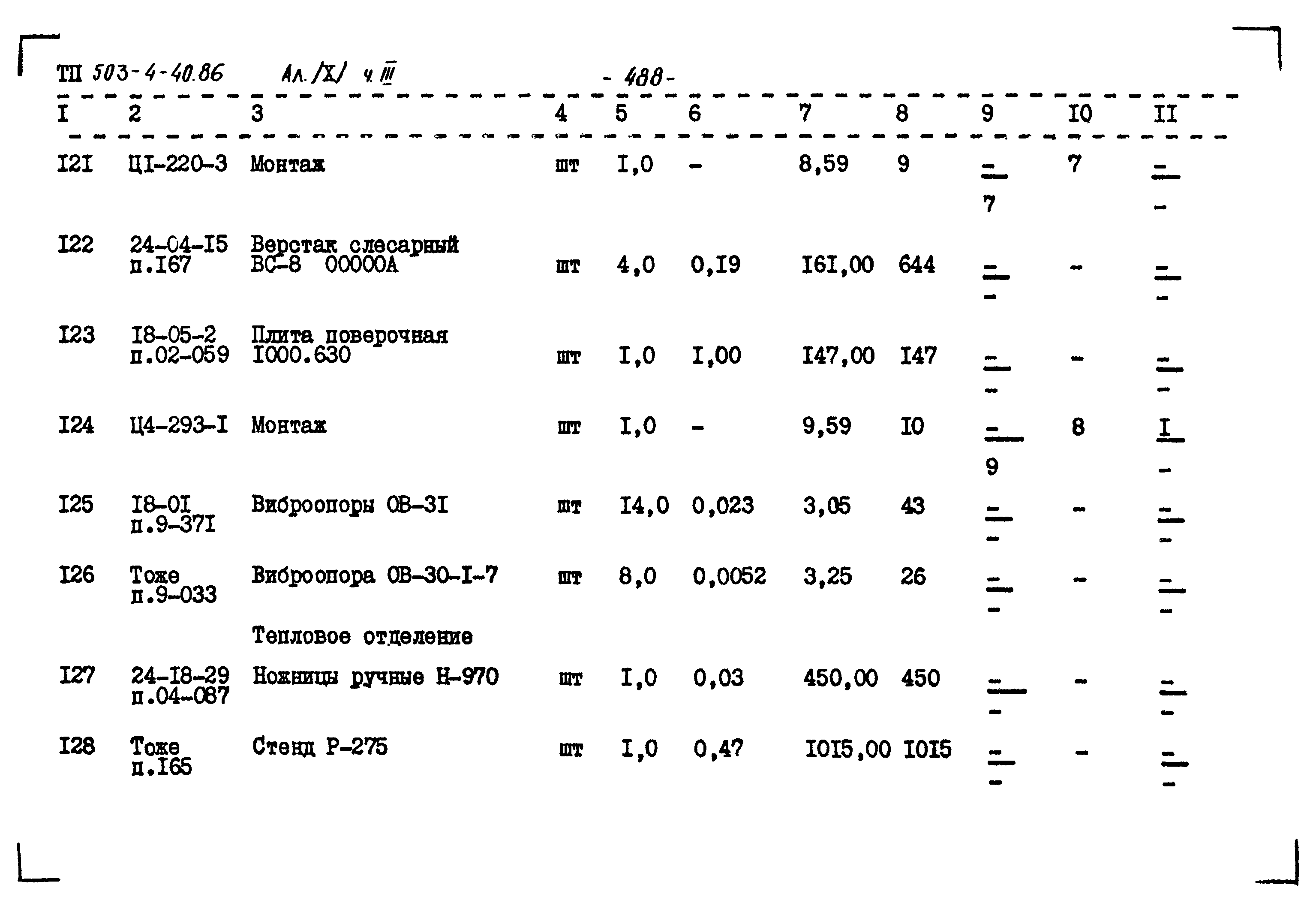 Типовой проект 503-4-40.86