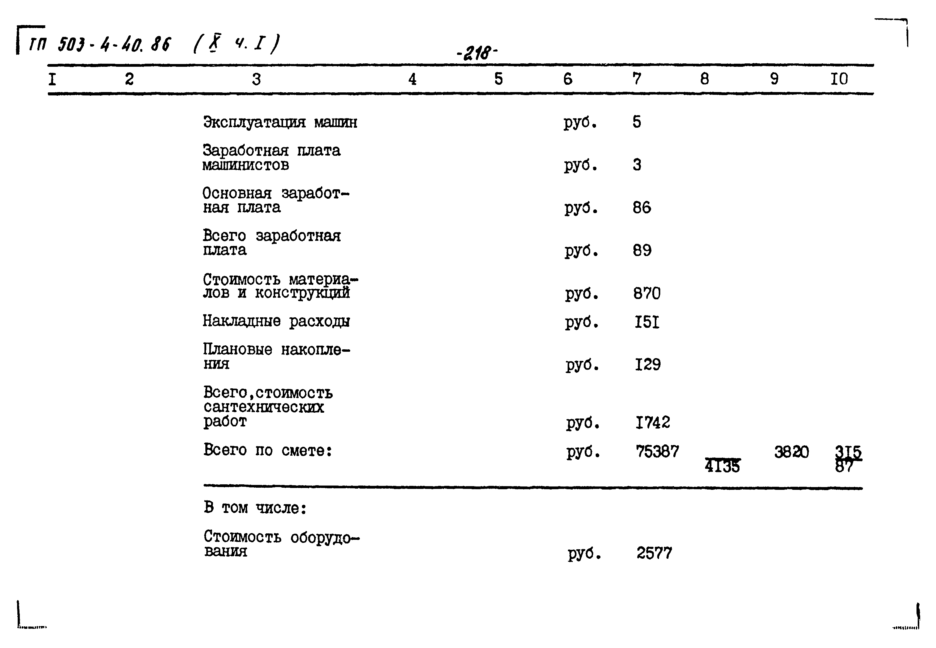 Типовой проект 503-4-40.86