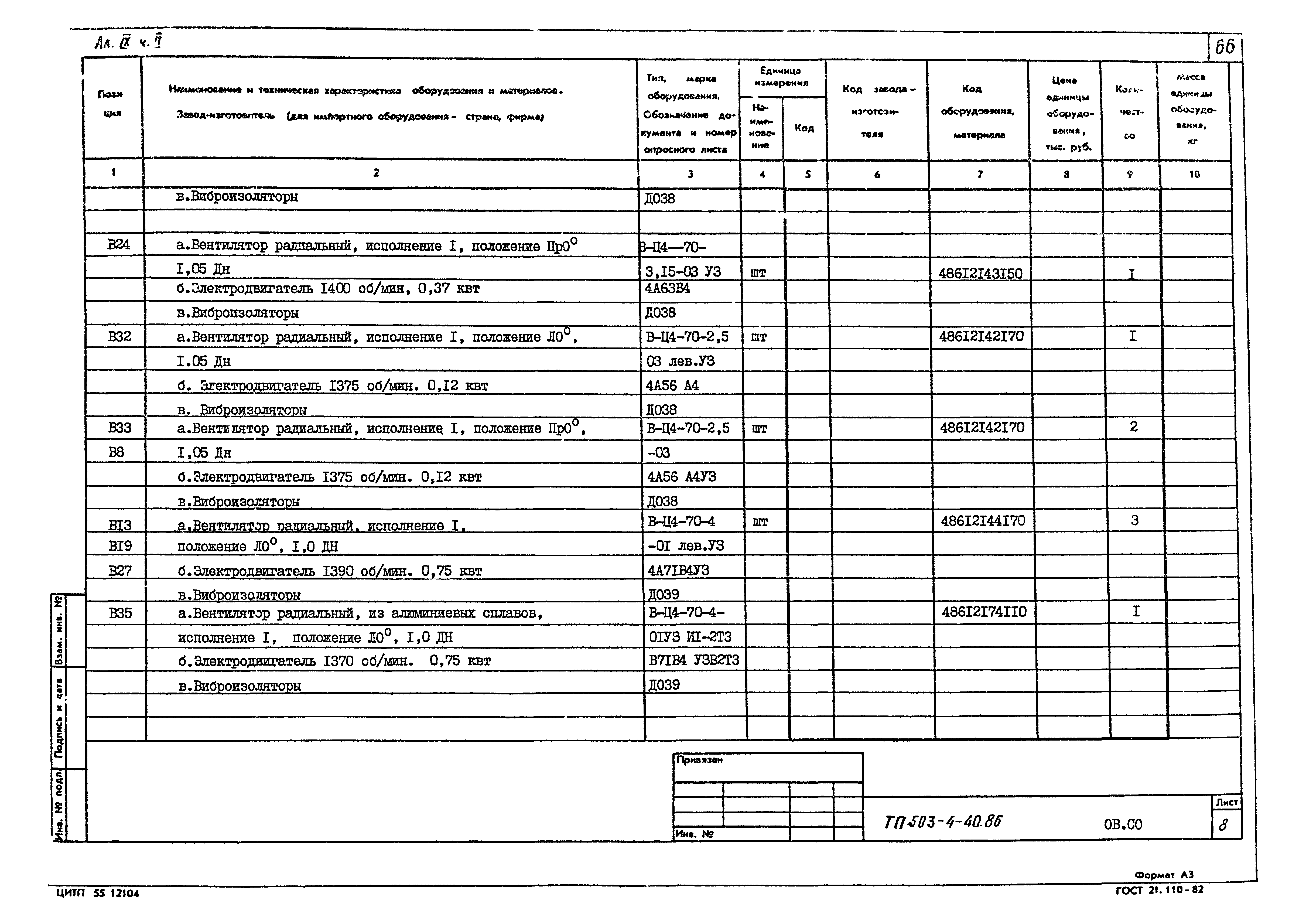 Типовой проект 503-4-40.86