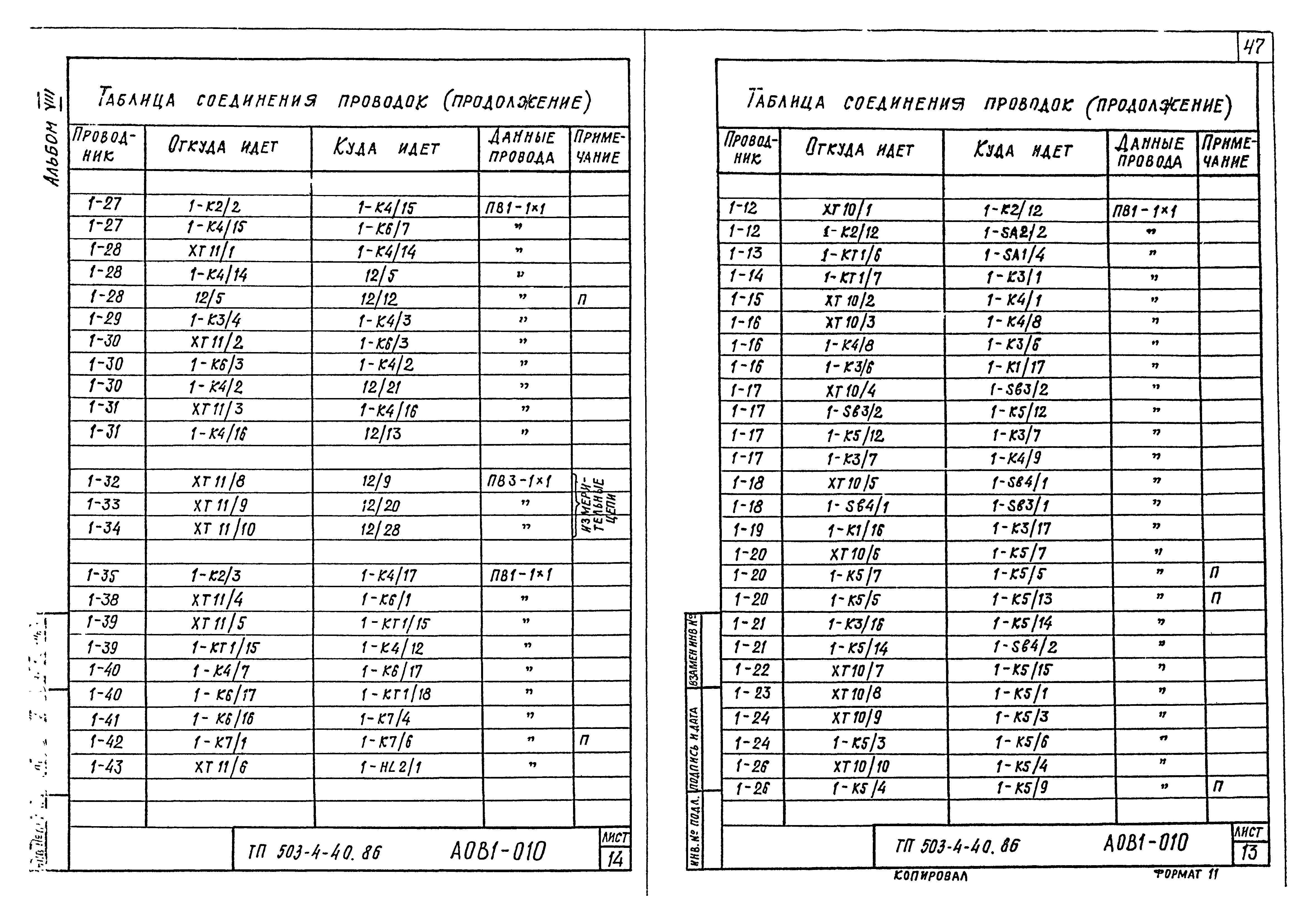 Типовой проект 503-4-40.86